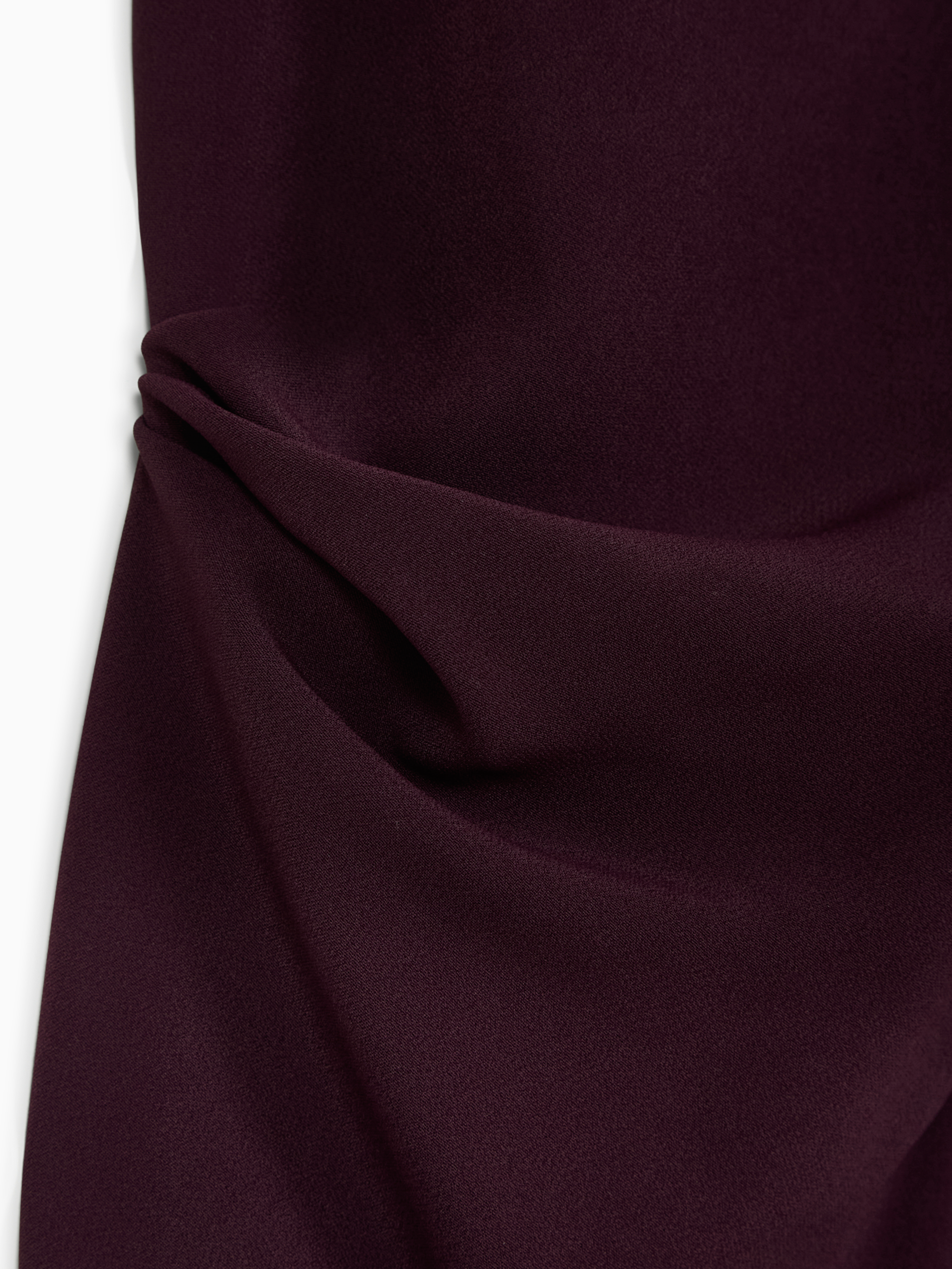 Draped cap sleeve dress