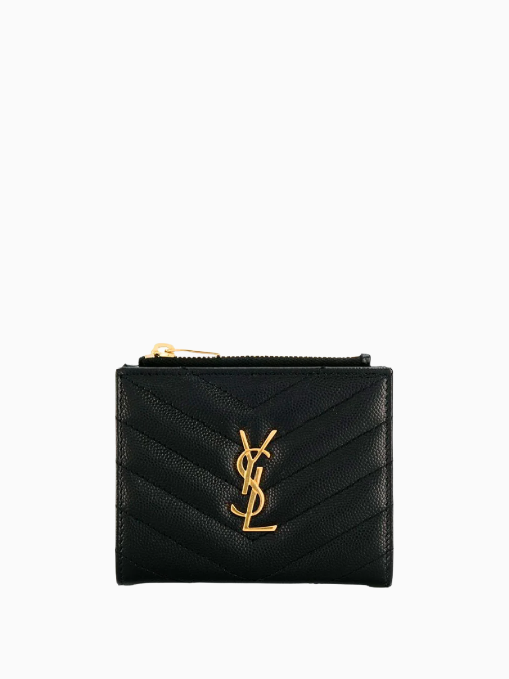 Quilted monogram card holder