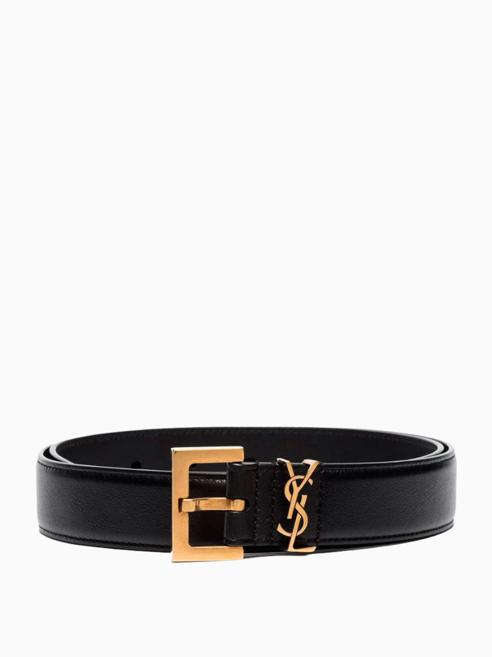Monogram square-buckle belt