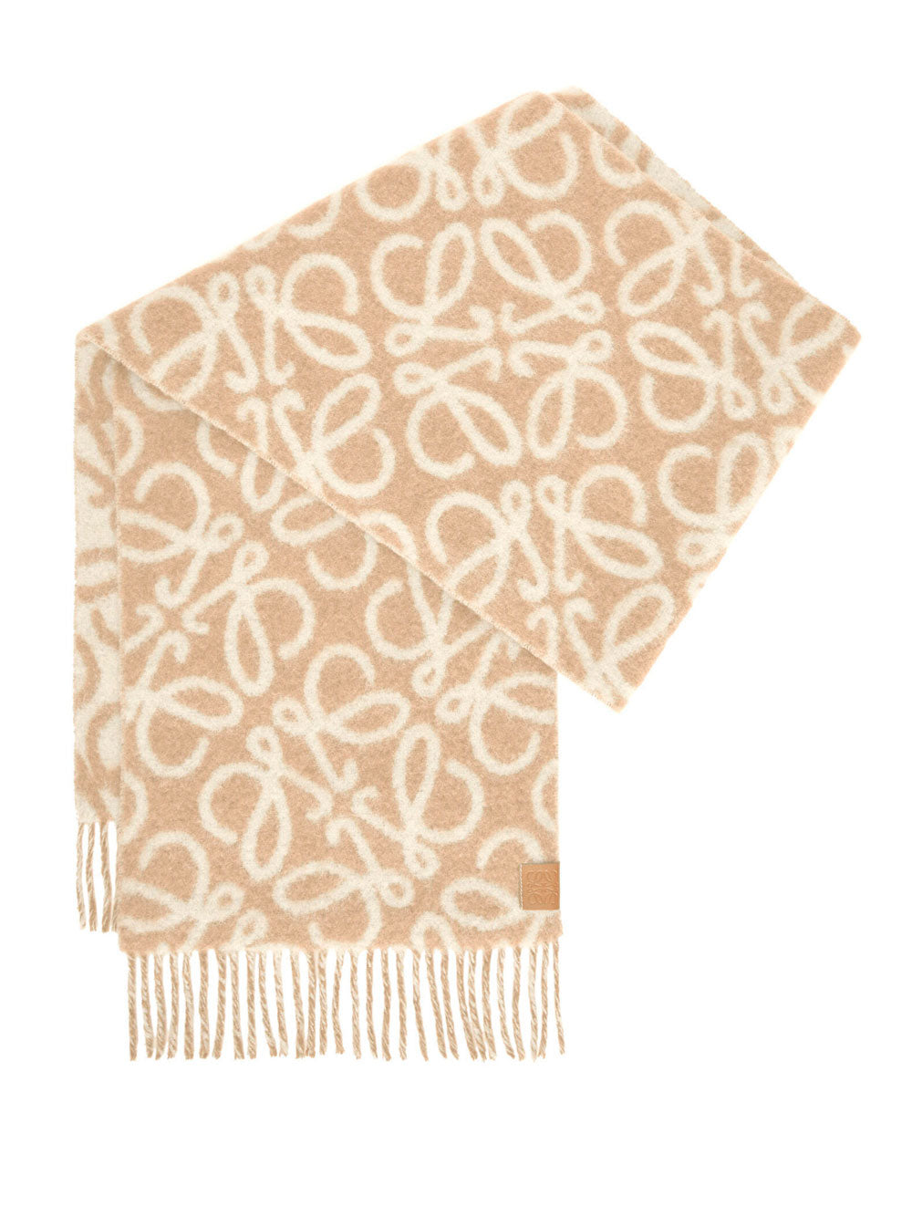 Bufanda Anagrama de alpaca y lana