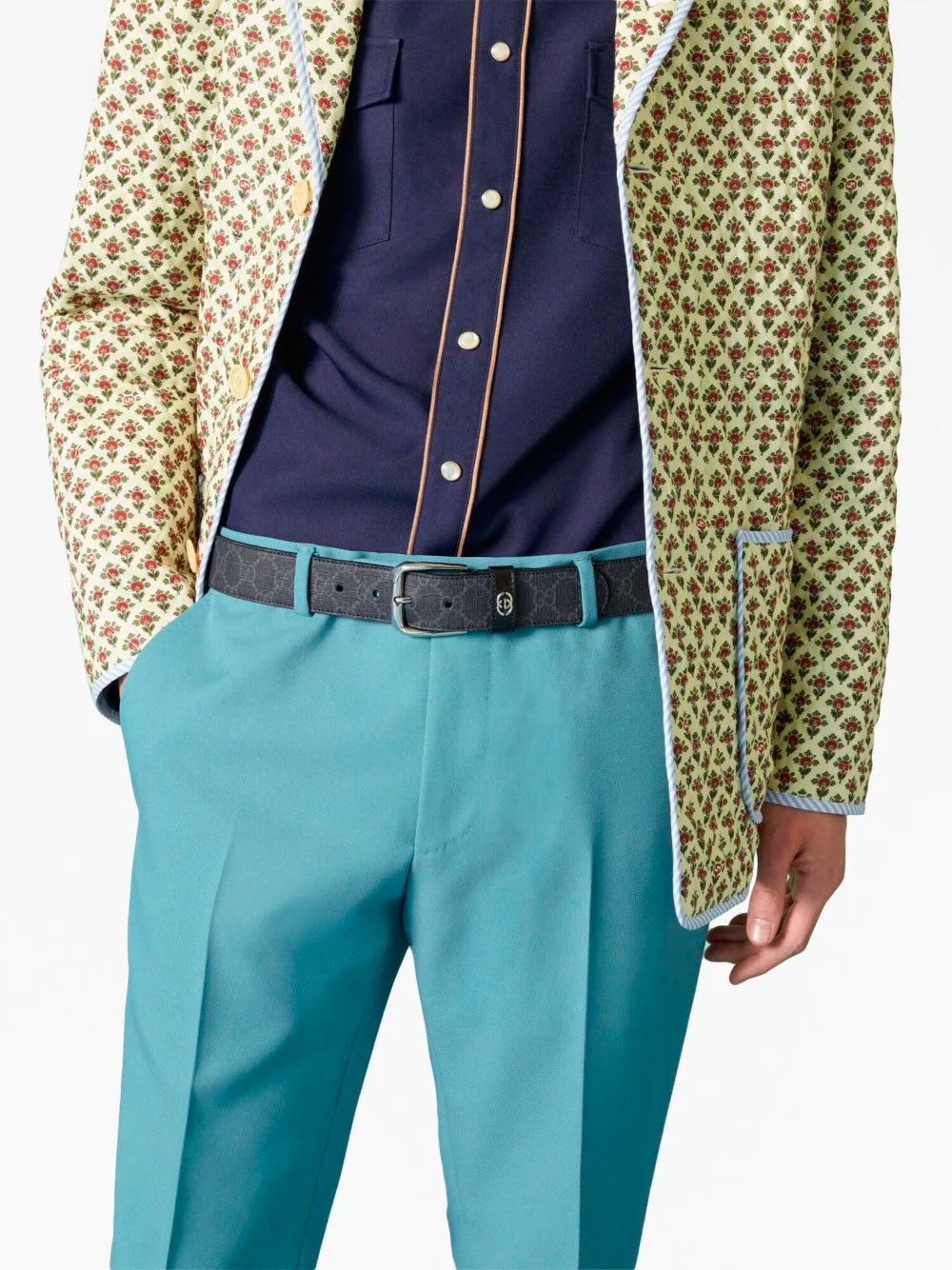 Cinturón ajustable de piel