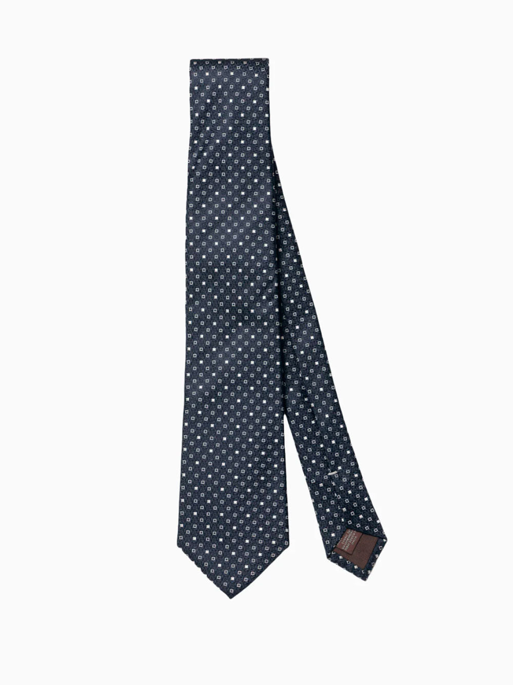 Corbata de seda con microjacquard