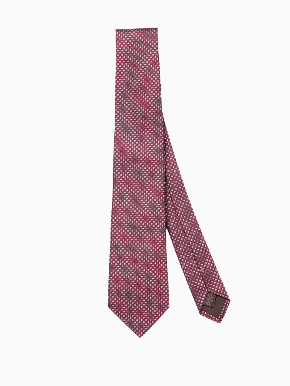 Microjacquard silk tie