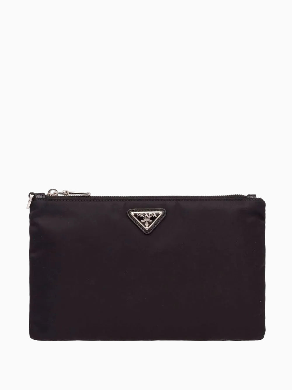 Triangle-logo Re-Nylon pouch