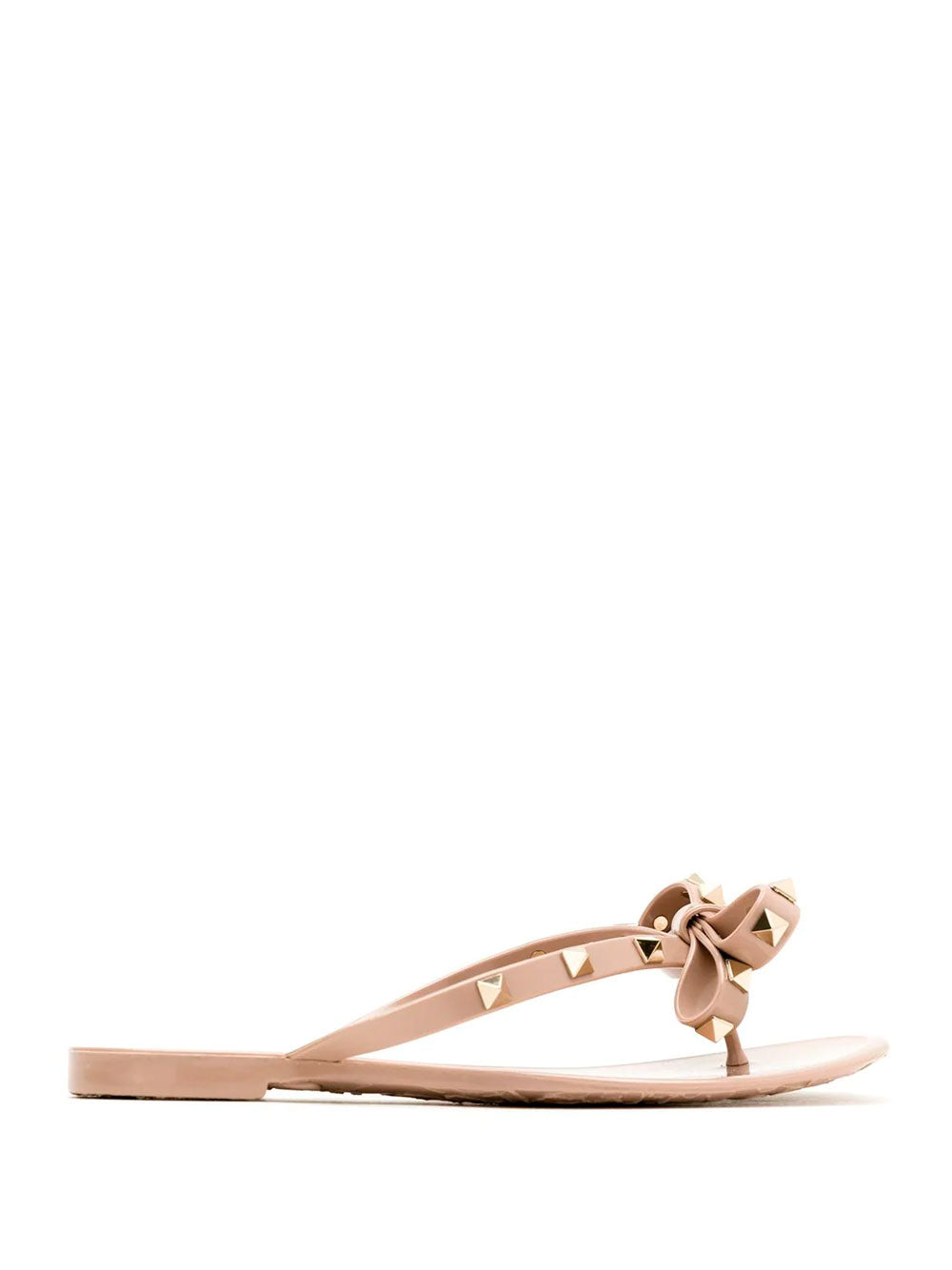 Valentino rockstud sale bow flip flops