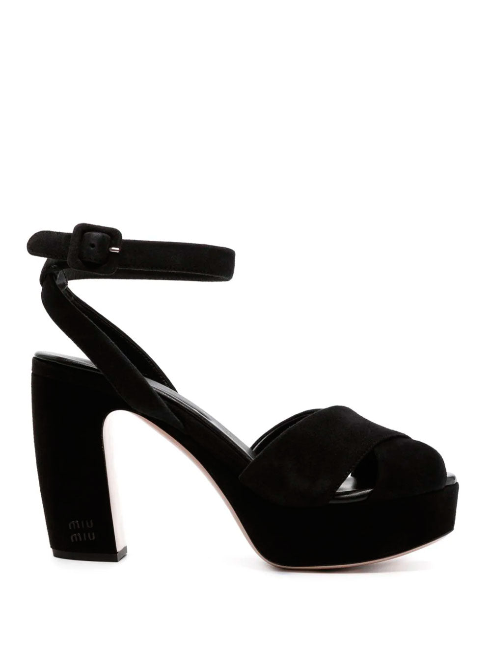 Platform suede sandals