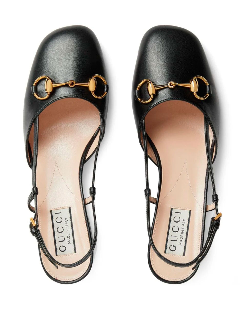 Horsebit slingback pumps