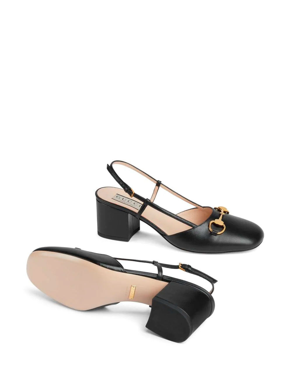 Horsebit slingback pumps