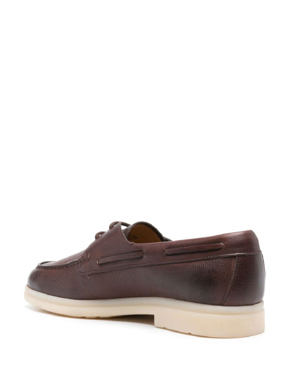 Leather boat shoes