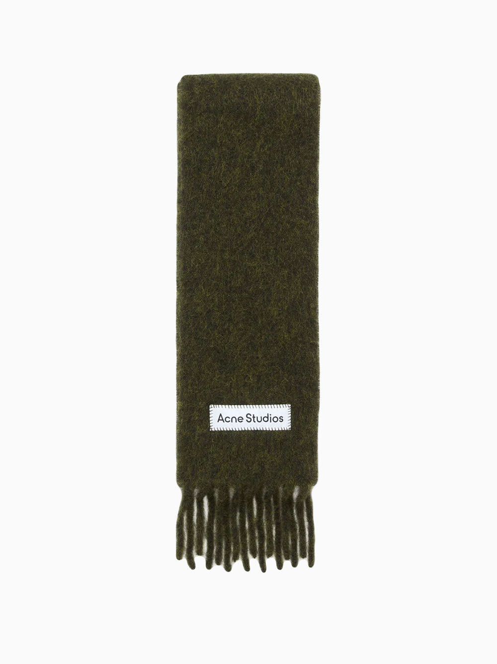 Green fringes scarf
