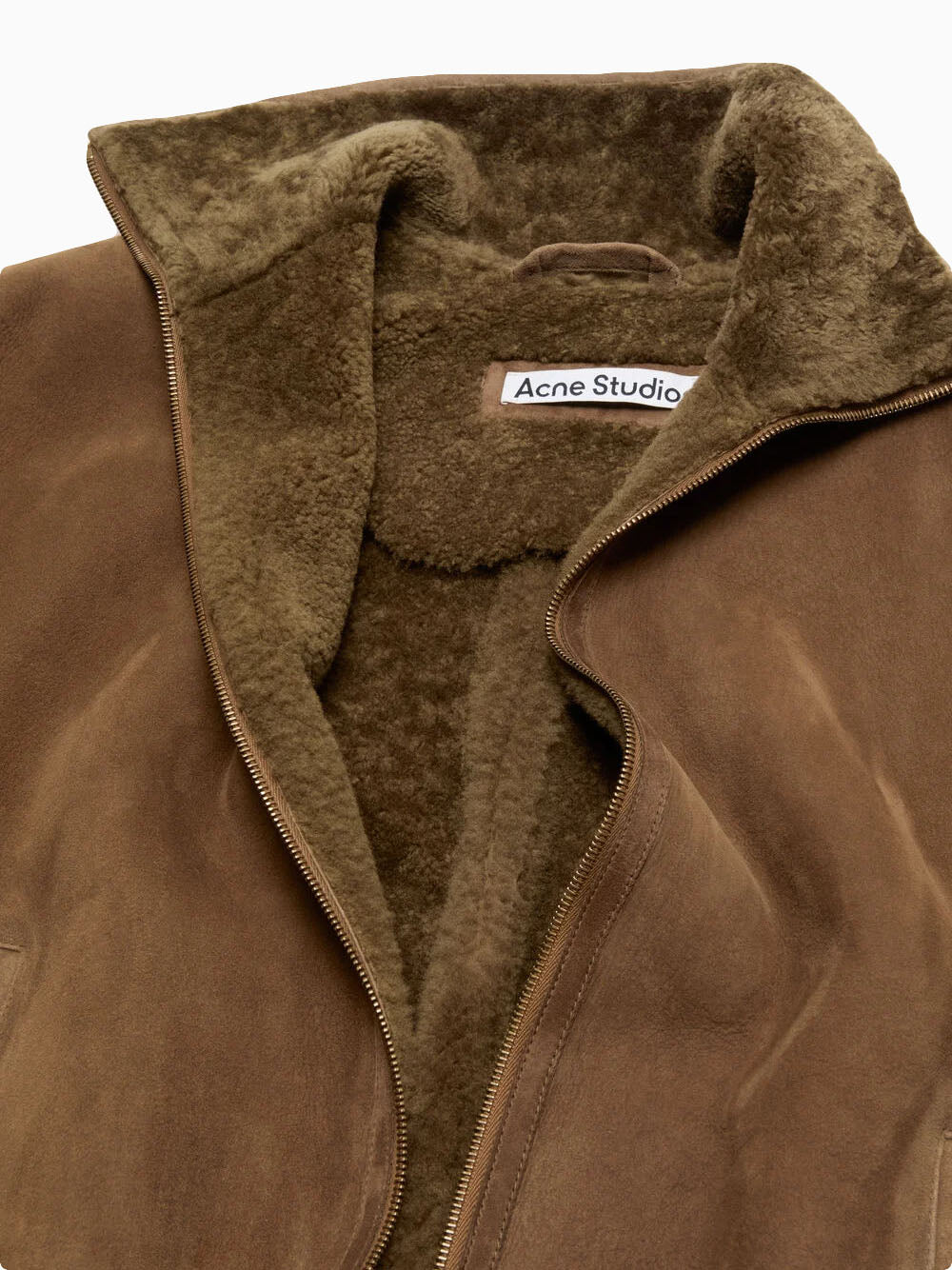 Leather bomber