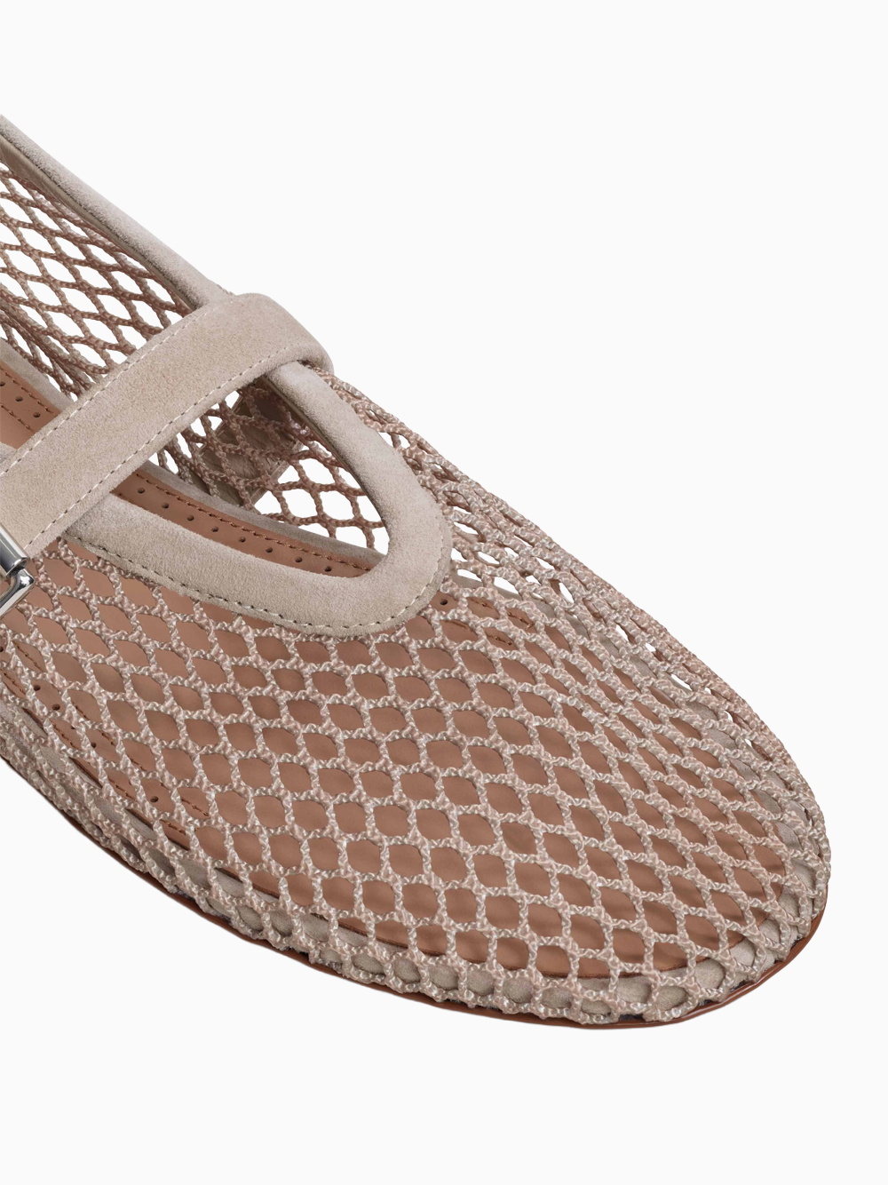 Fishnet ballerinas