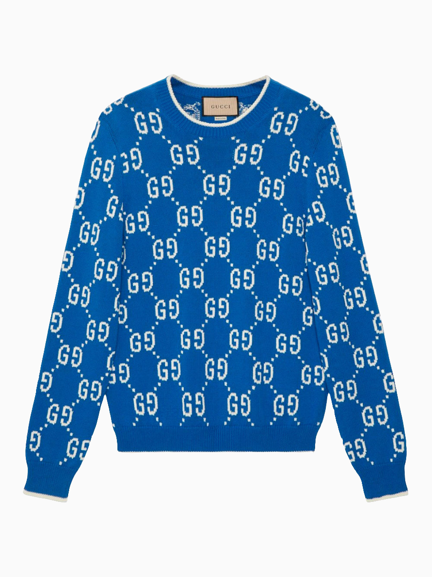 GG-intarsia jumper - Main Image
