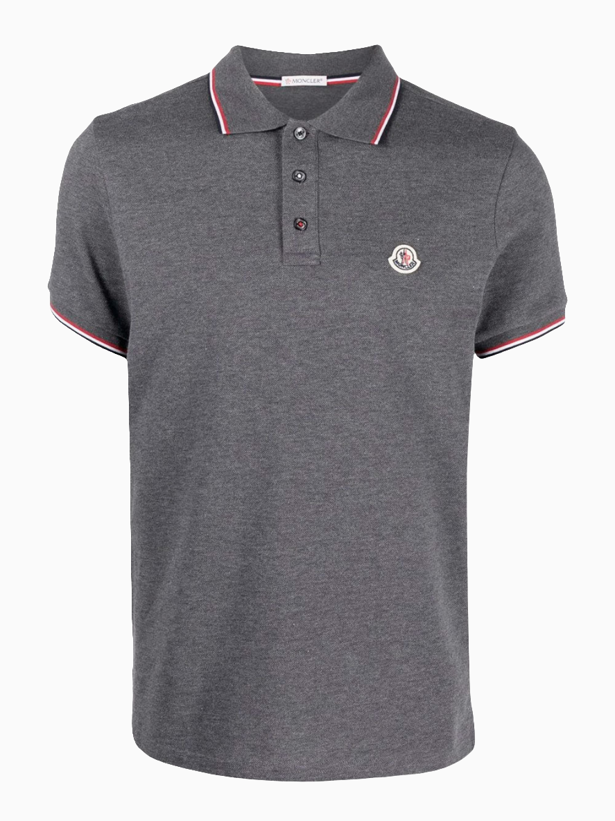 Logo-patch polo shirt