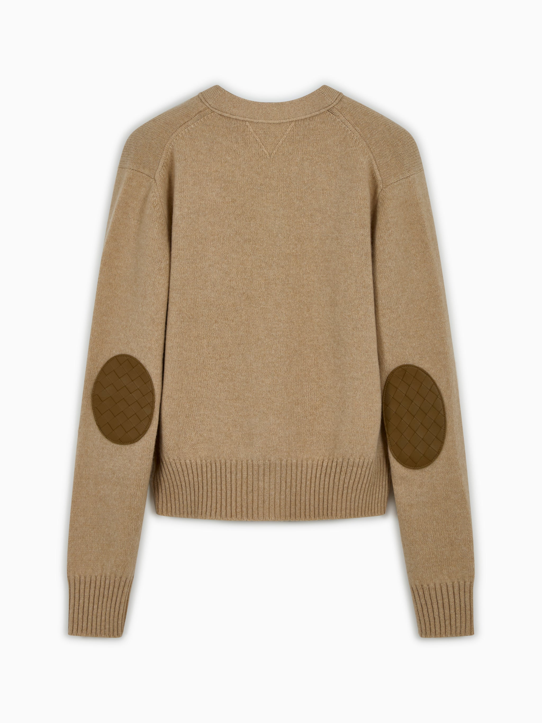 Cardigan with elbow patches