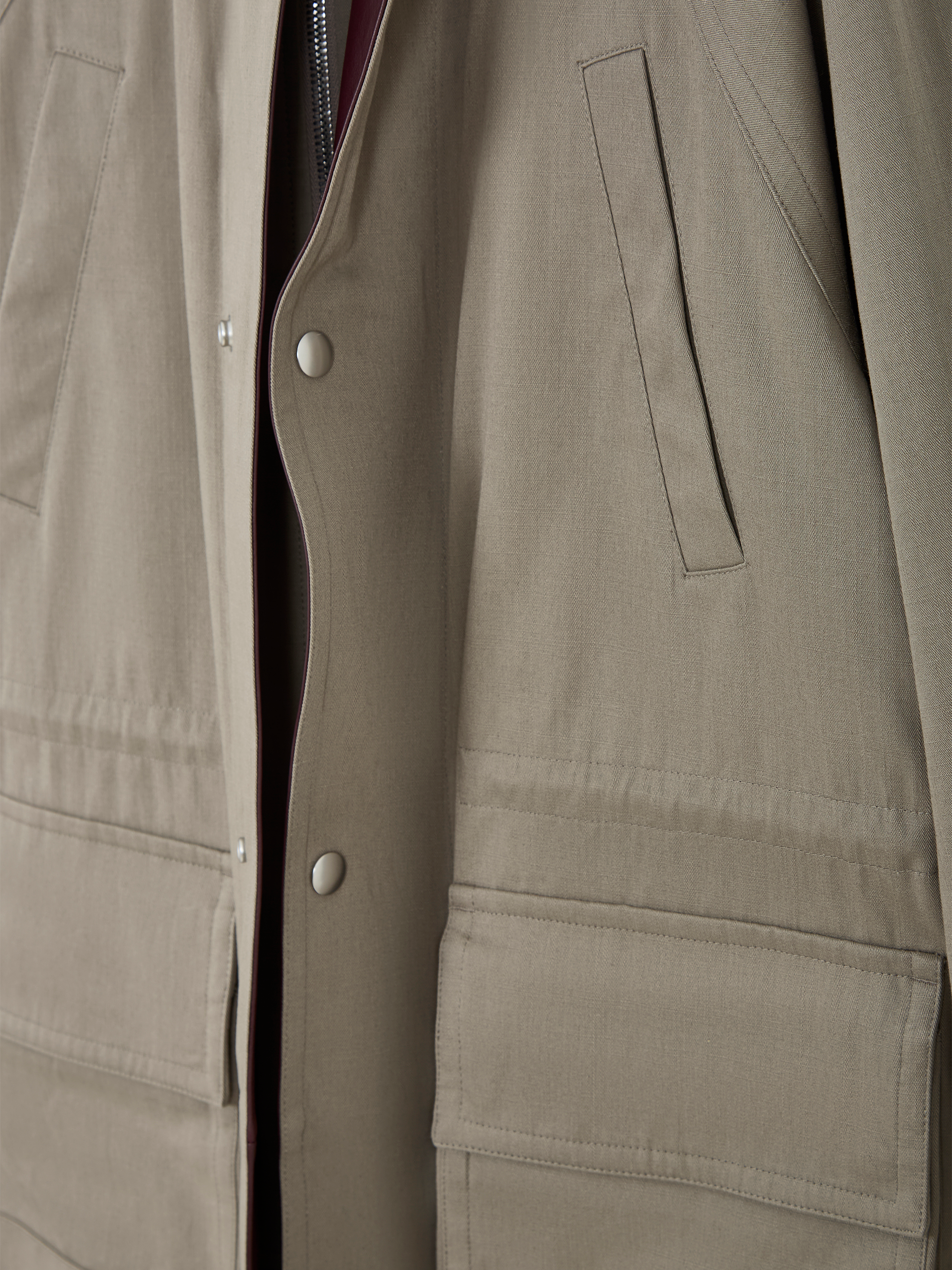 Parka with elbow patches