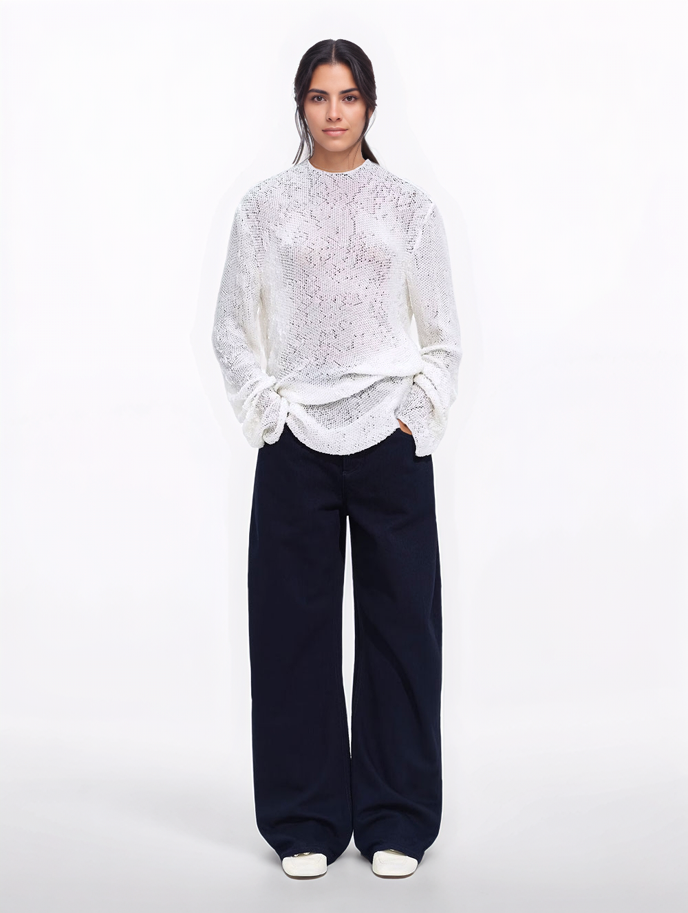 Wide leg jeans