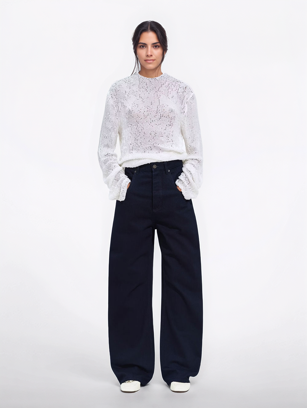 Wide leg jeans