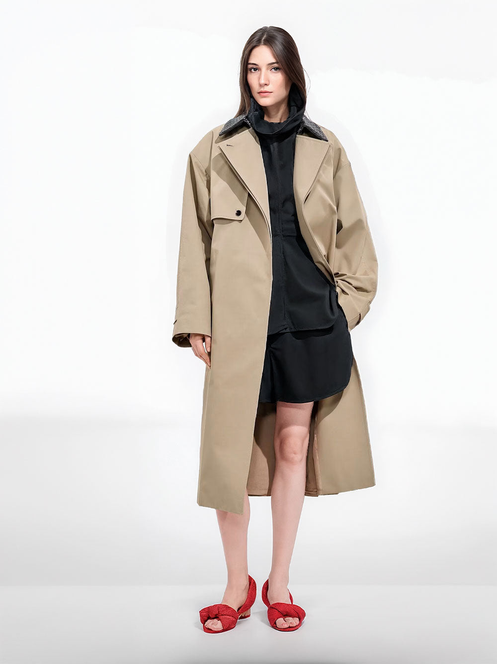 Cotton trench coat