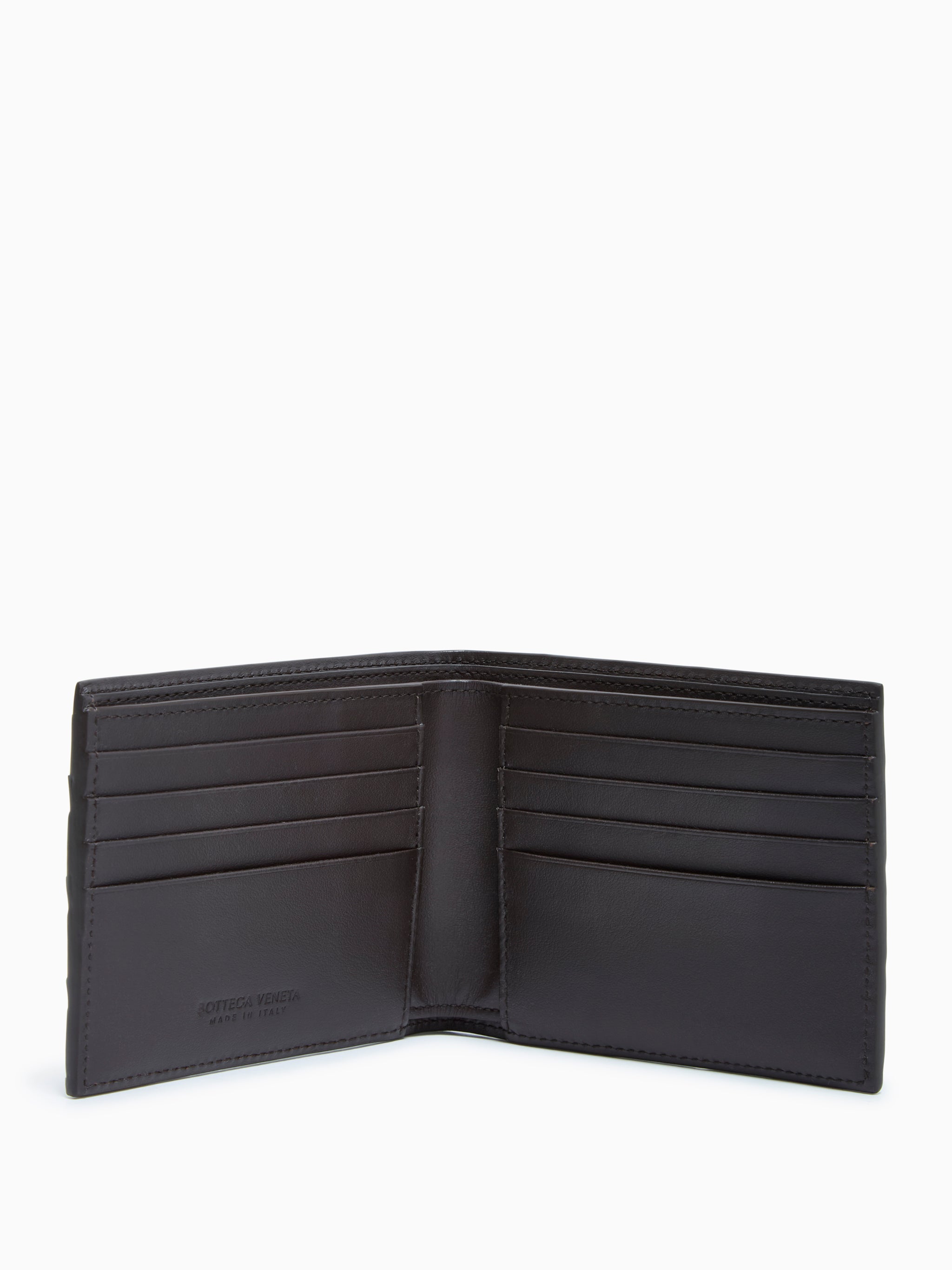 Bi-Fold Intrecciato wallet