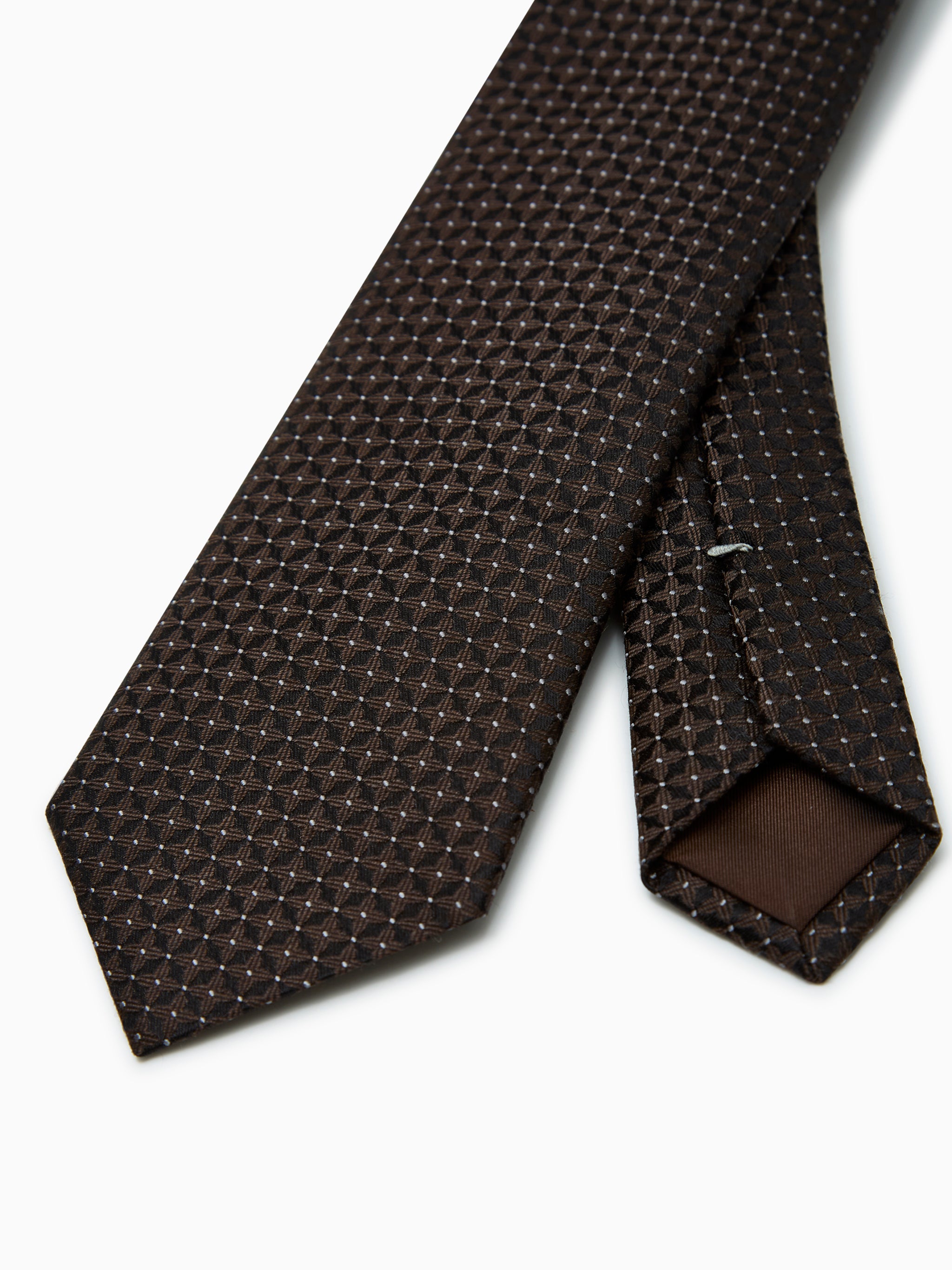 Corbata con estampado jacquard