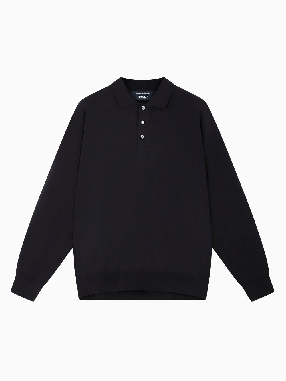 Long-sleeve polo shirt
