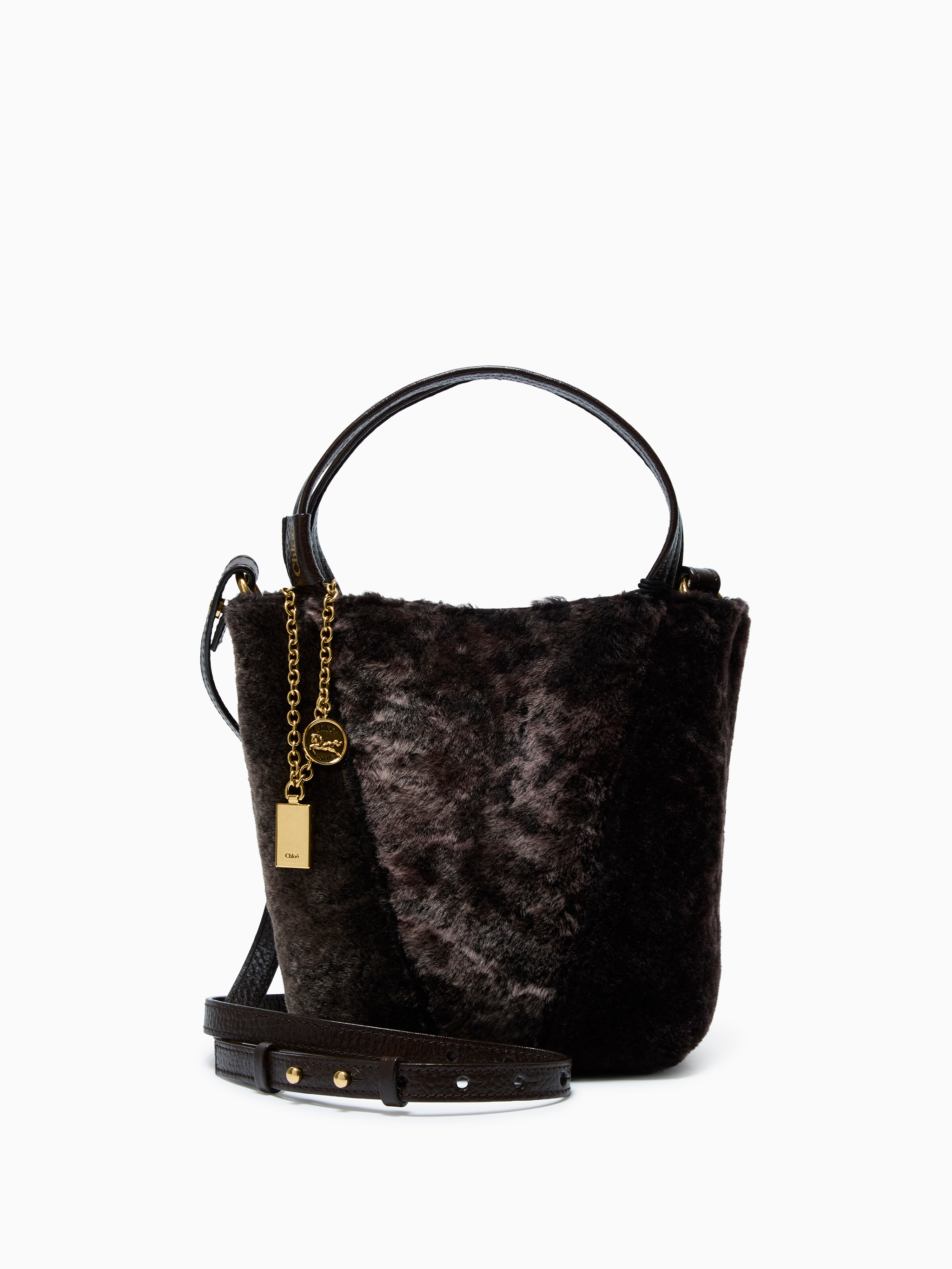Bolso Spin shearling pequeño