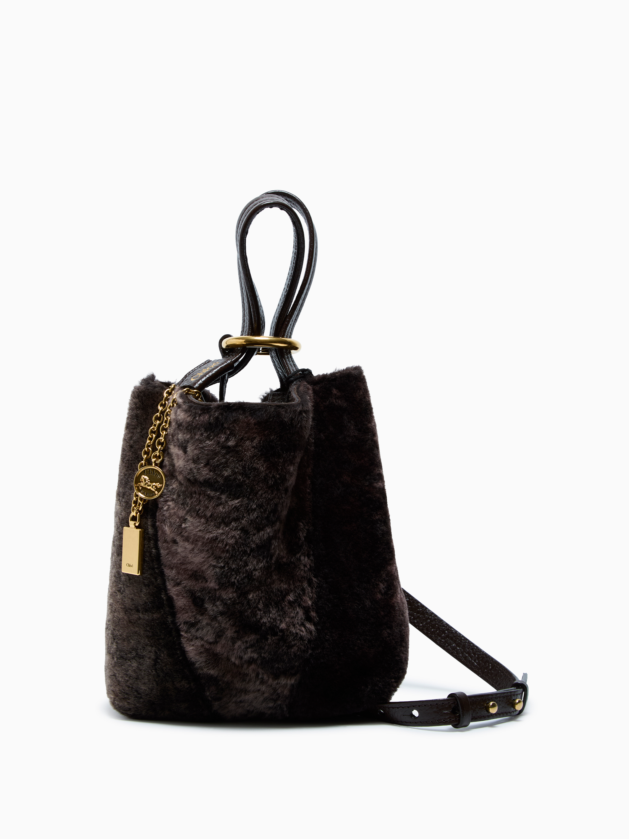 Bolso Spin shearling pequeño