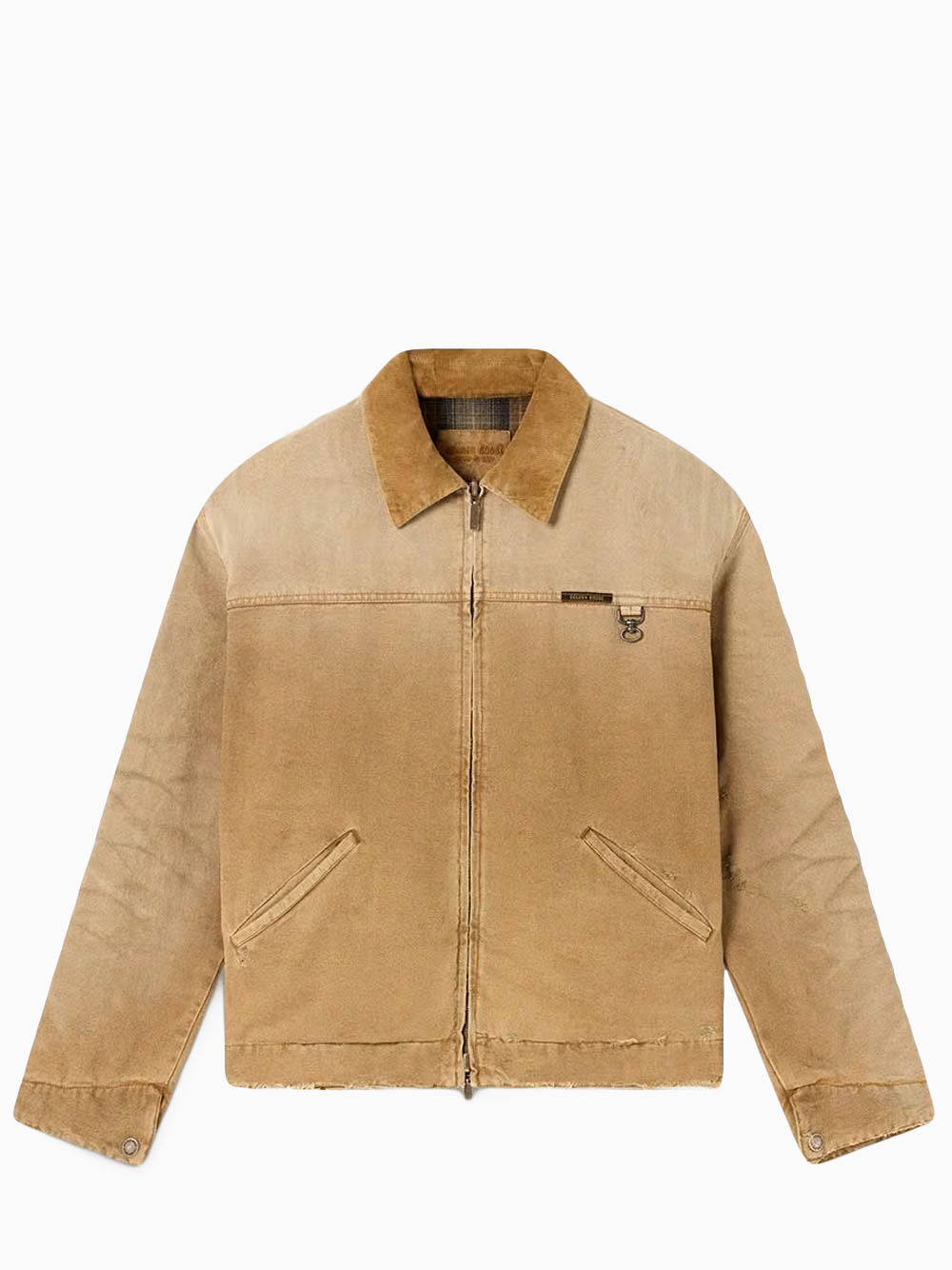 Checked reversible jacket