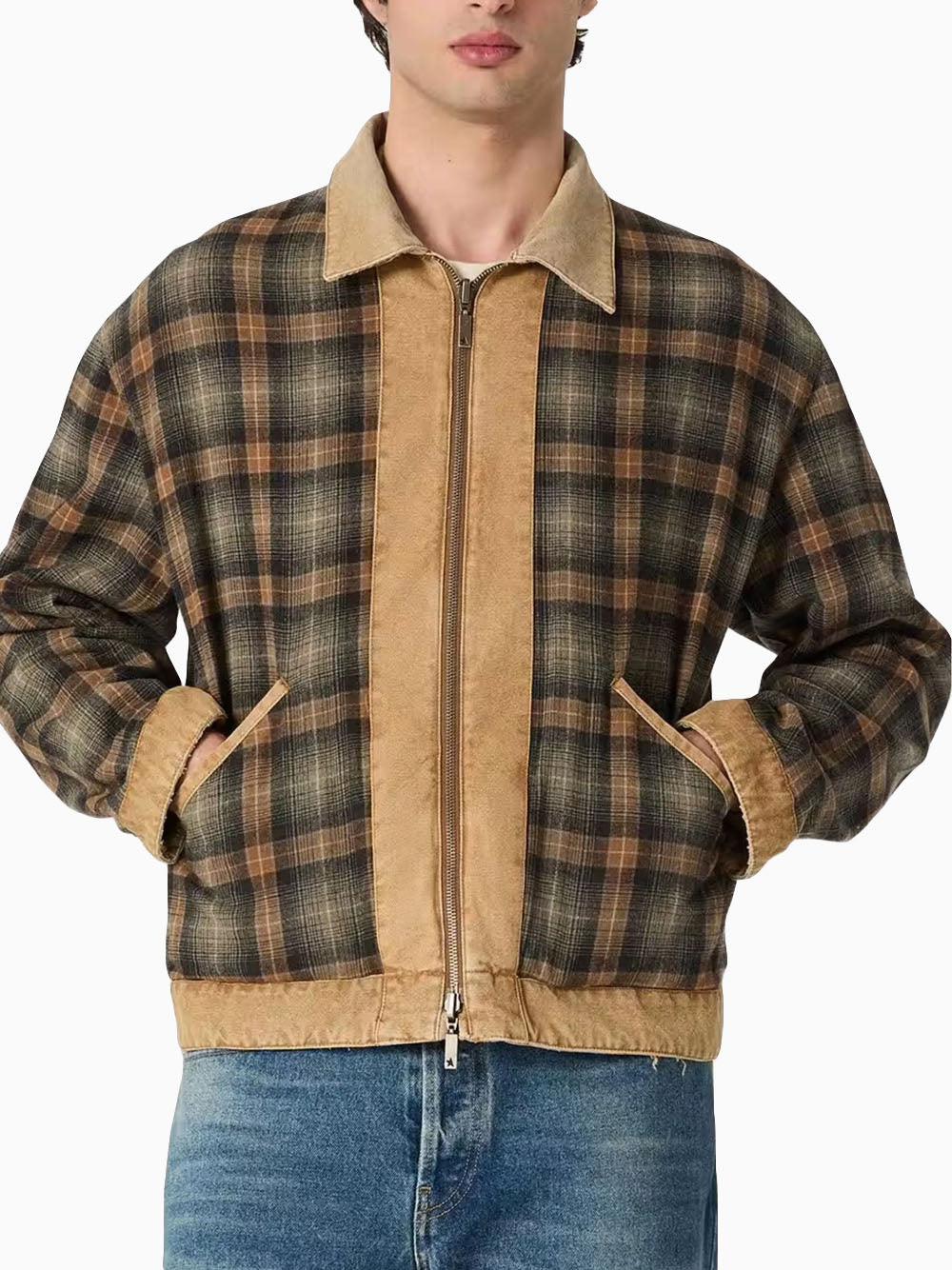 Chaqueta reversible cuadros