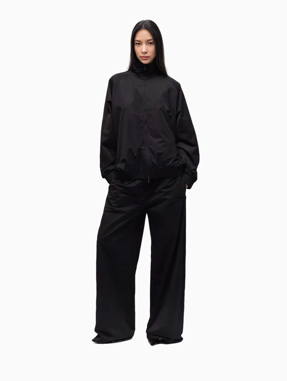 Technical twill bomber