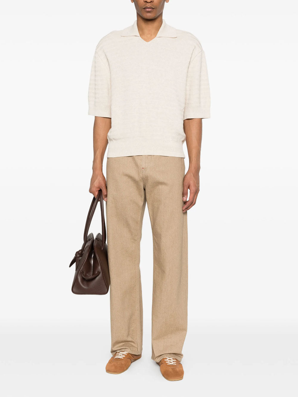 Polo de punto espiga