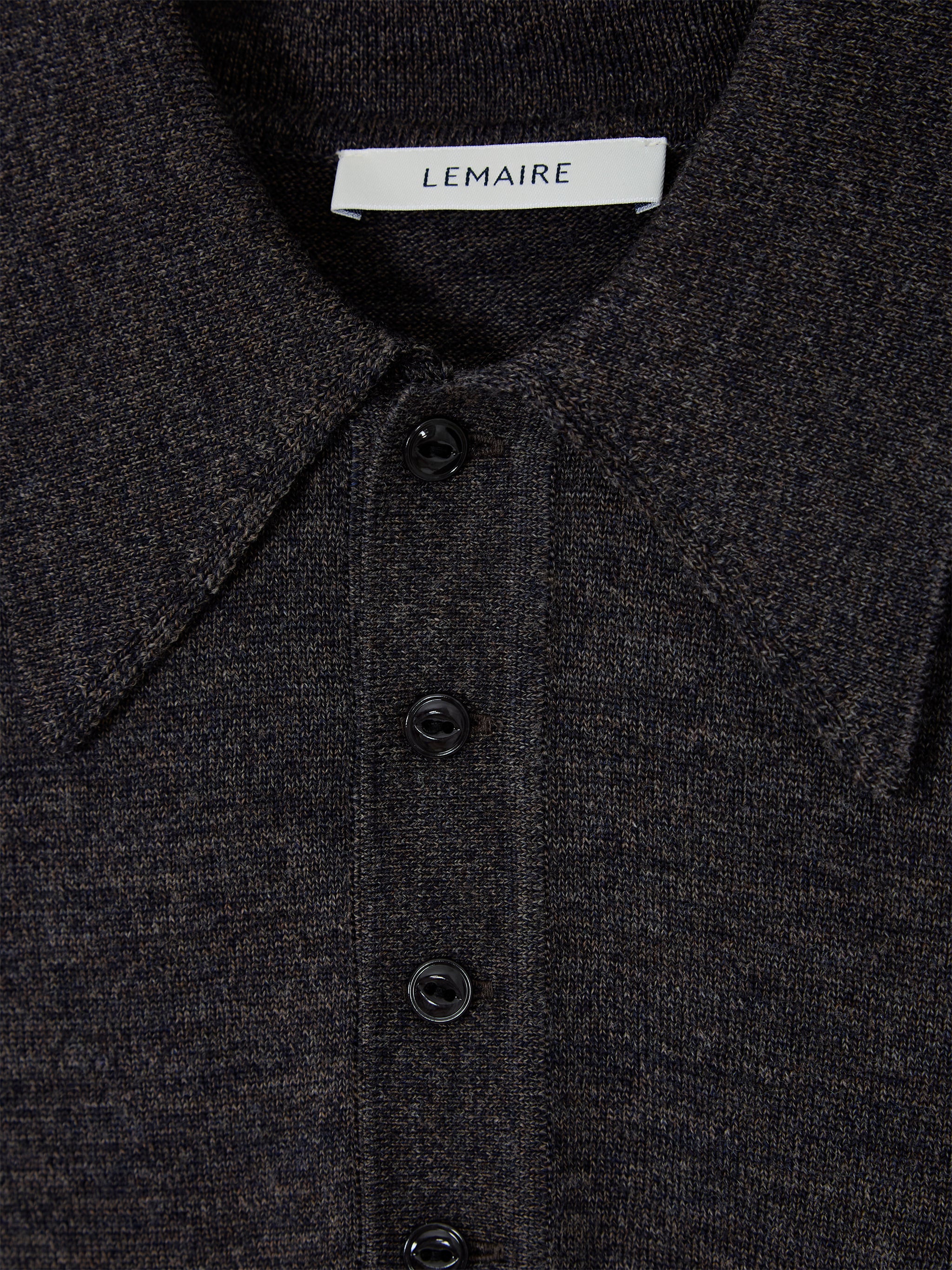 Wool polo shirt