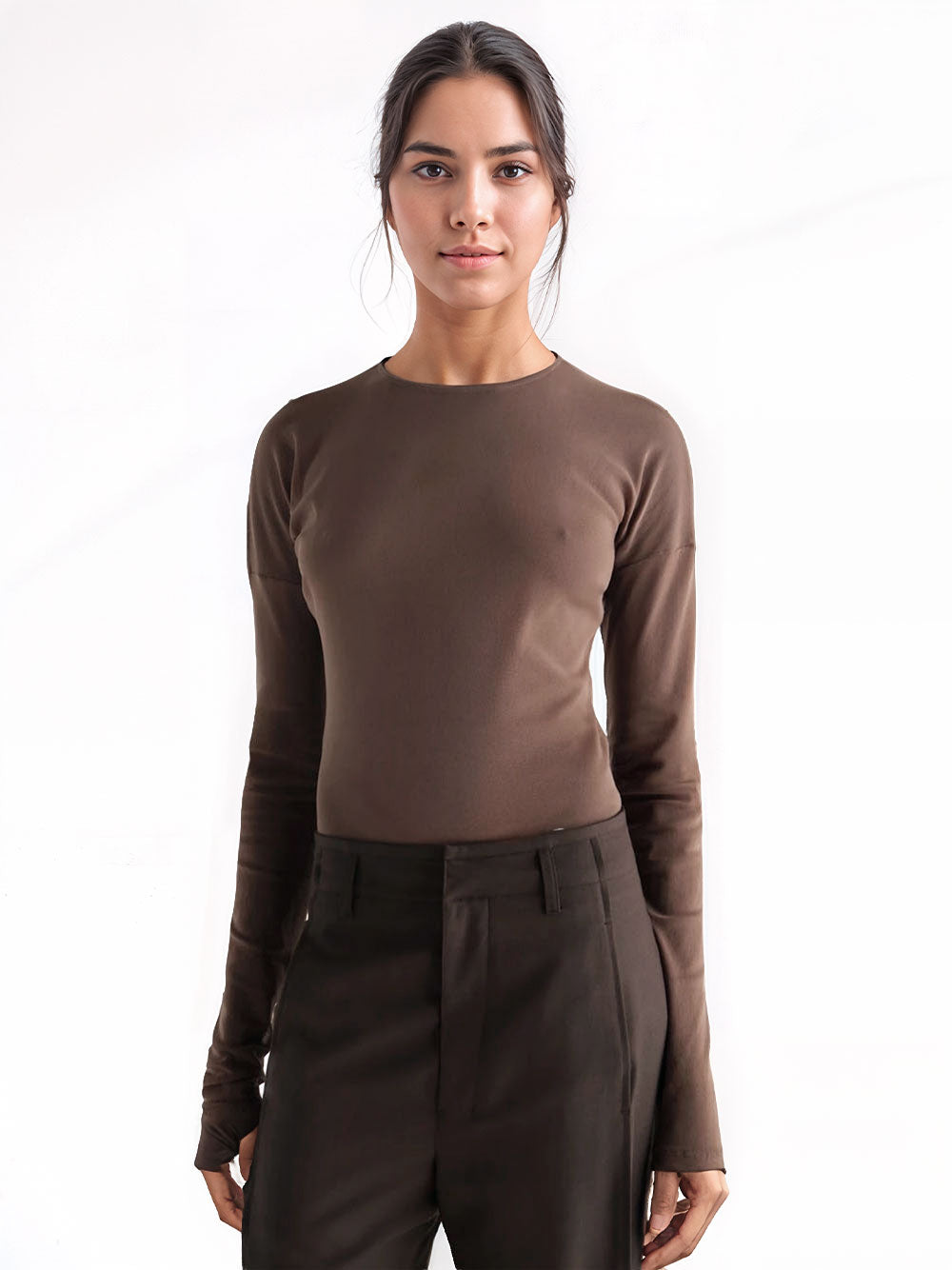 Long sleeve ballerina top