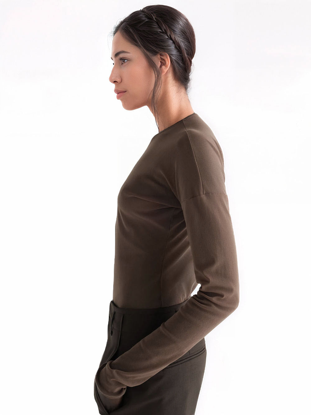 Long sleeve ballerina top