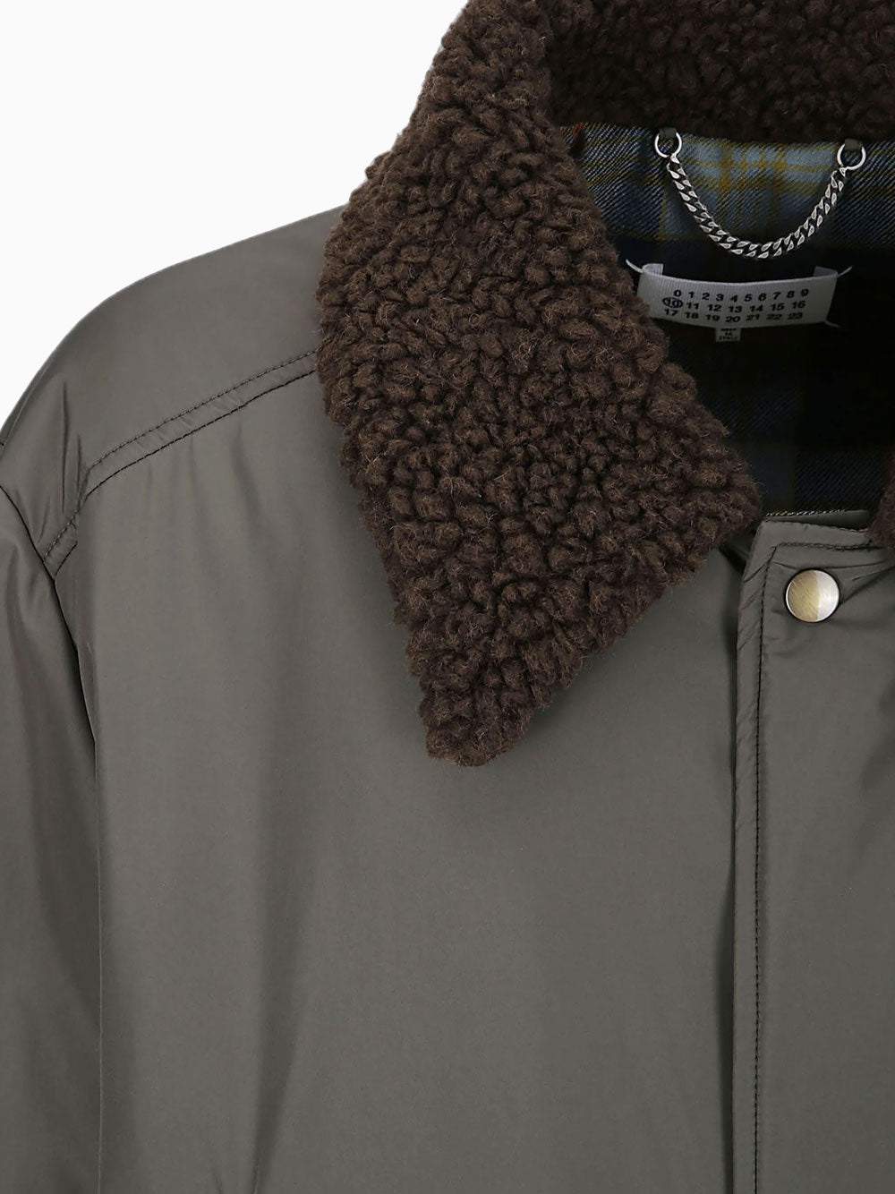Shearling-collar jacket