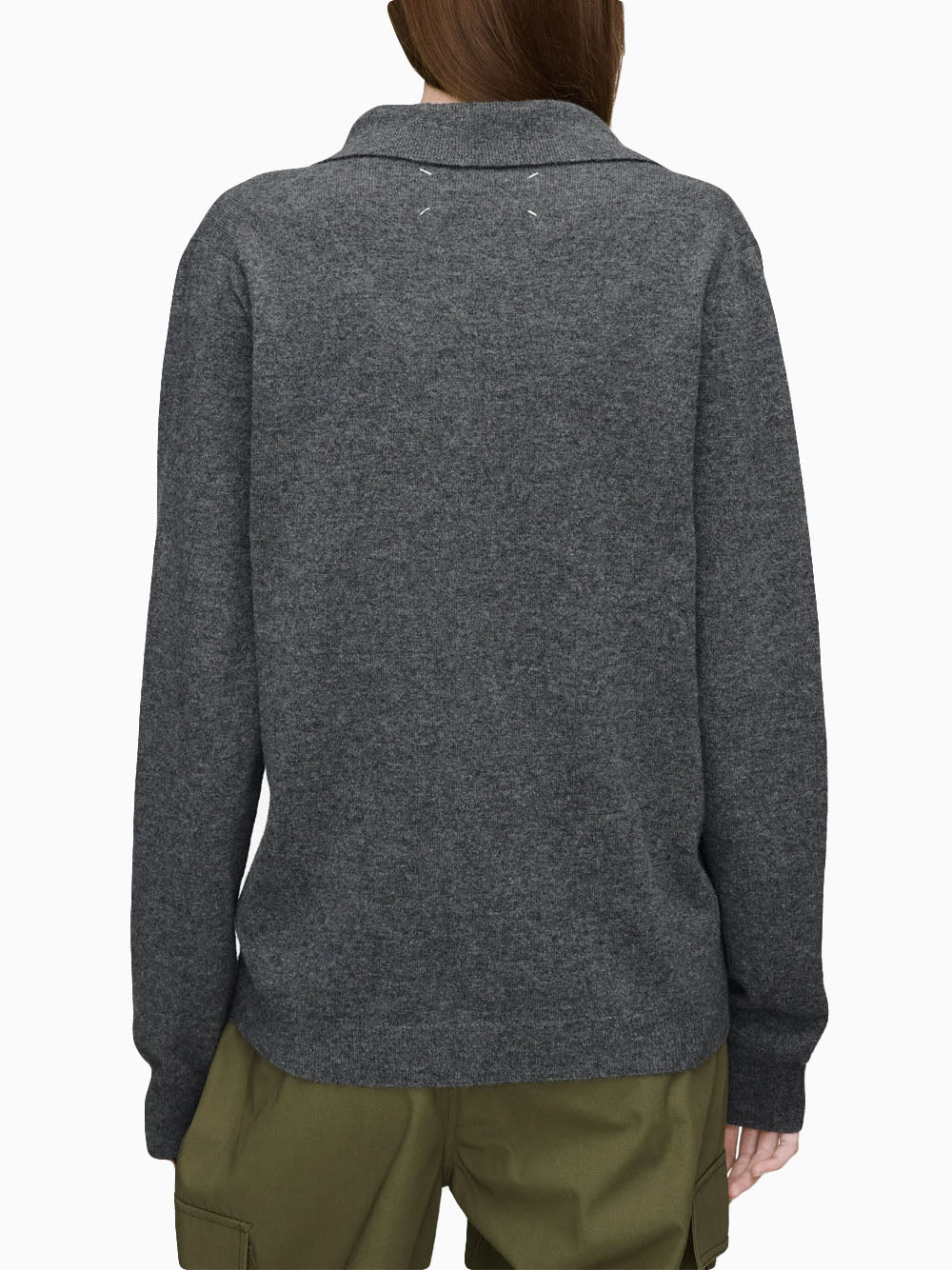 Wool polo shirt