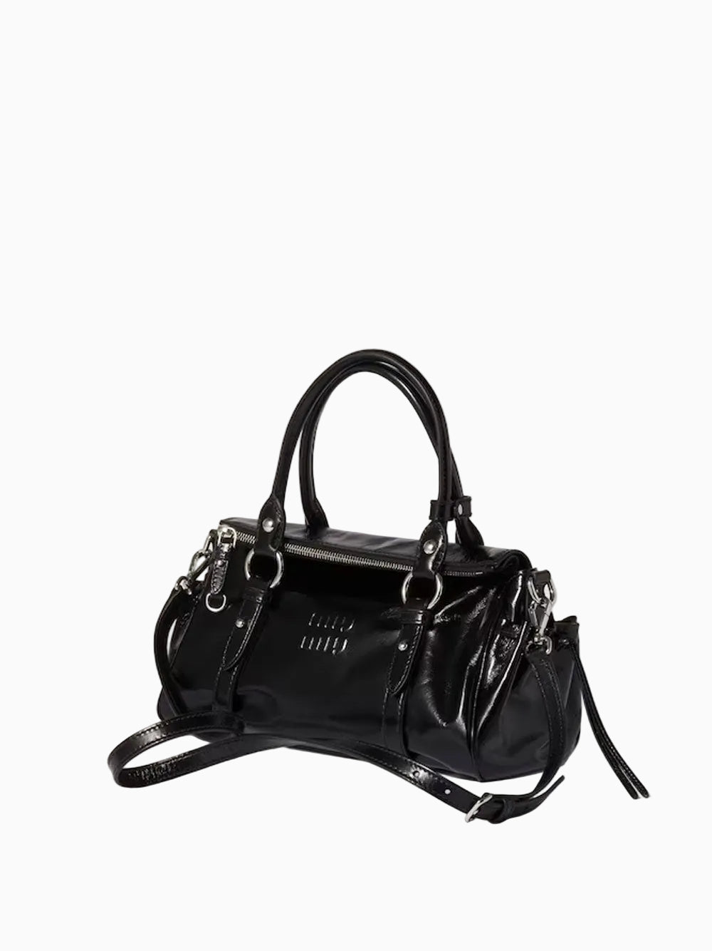 Bolso de piel brillante