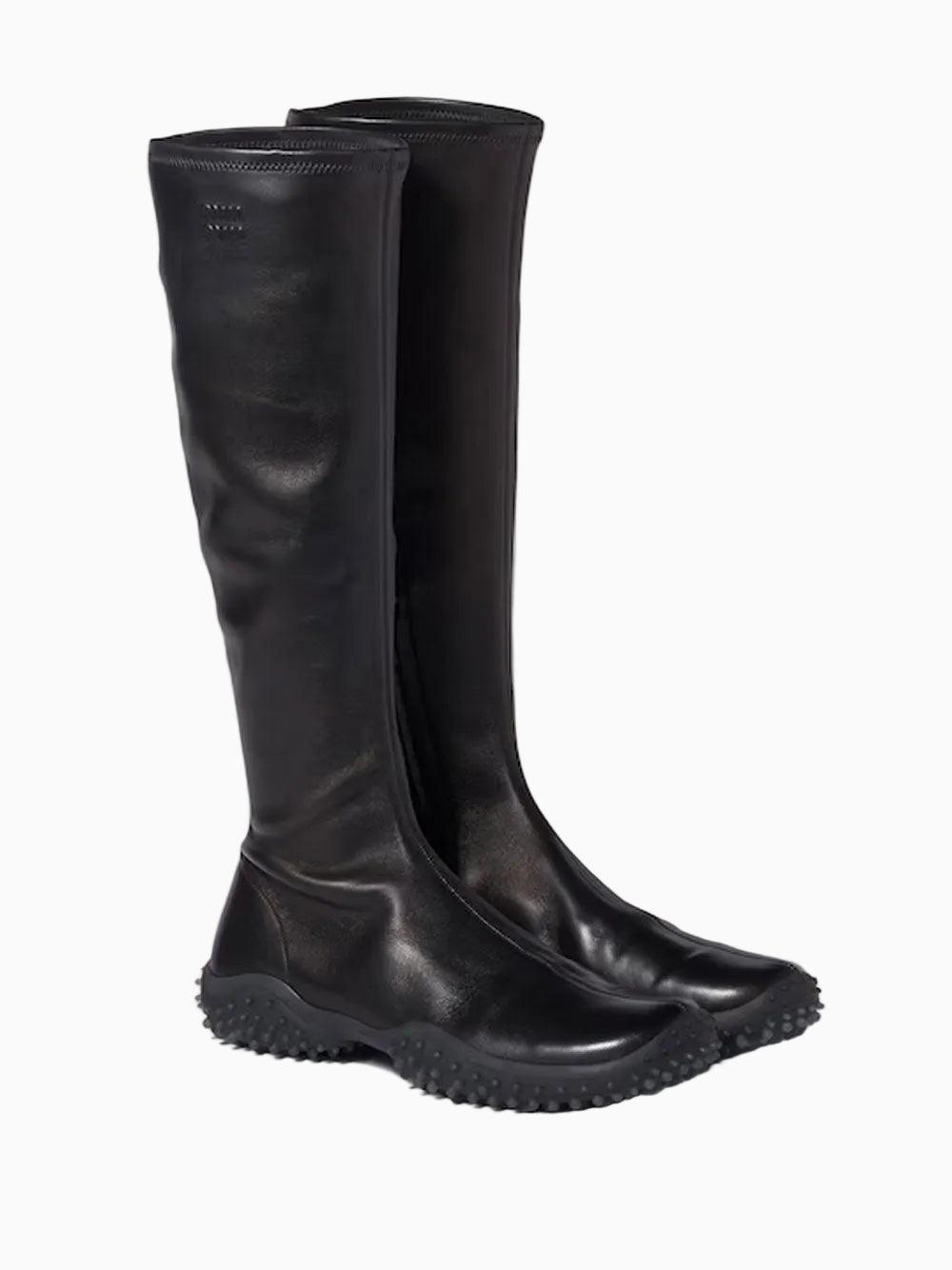 Stretch nappa leather boots