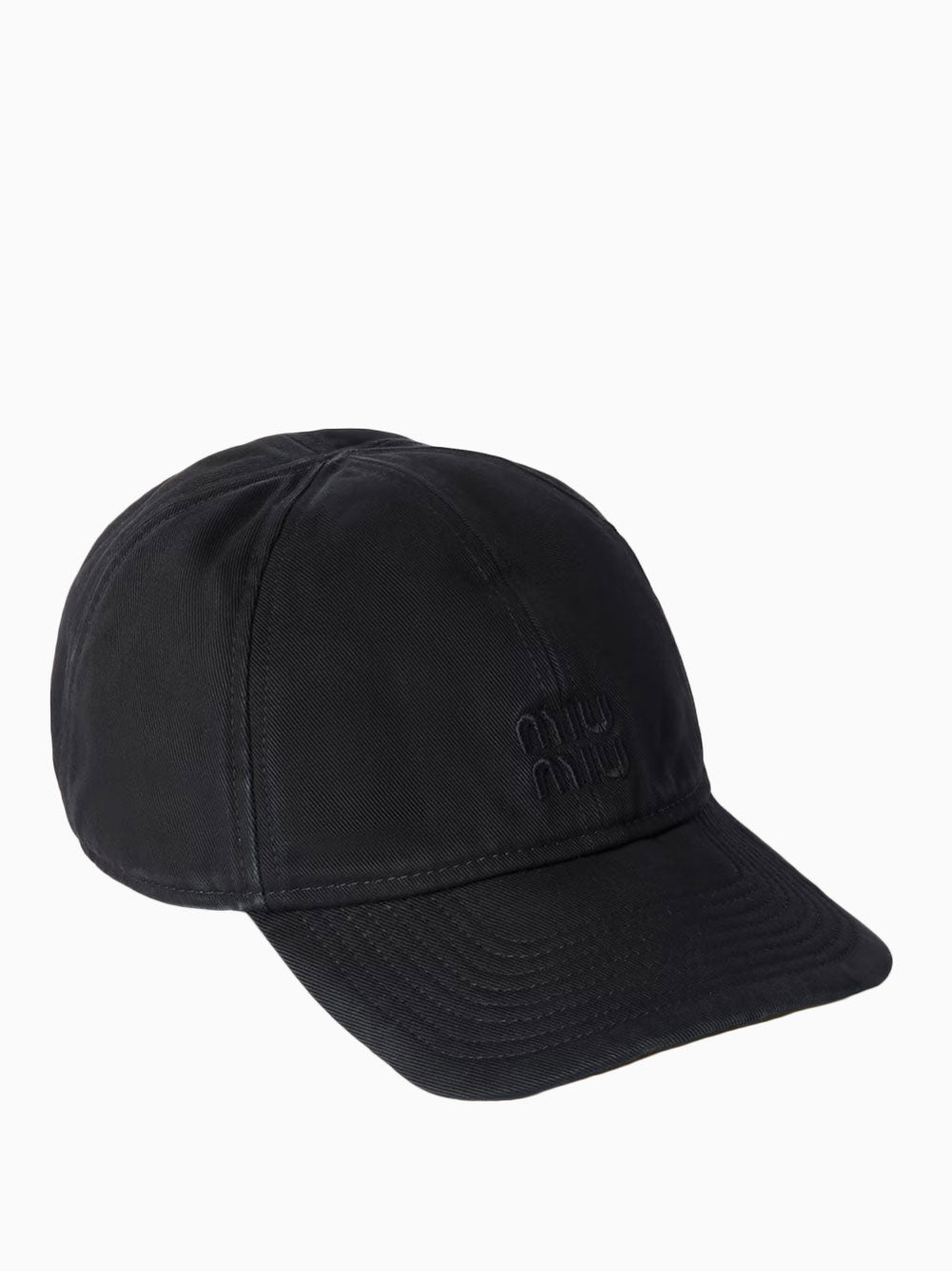 miu miu ベースボールキャップ ブラック XL Black baseball cap | Miu Miu | OTTODISANPIETRO