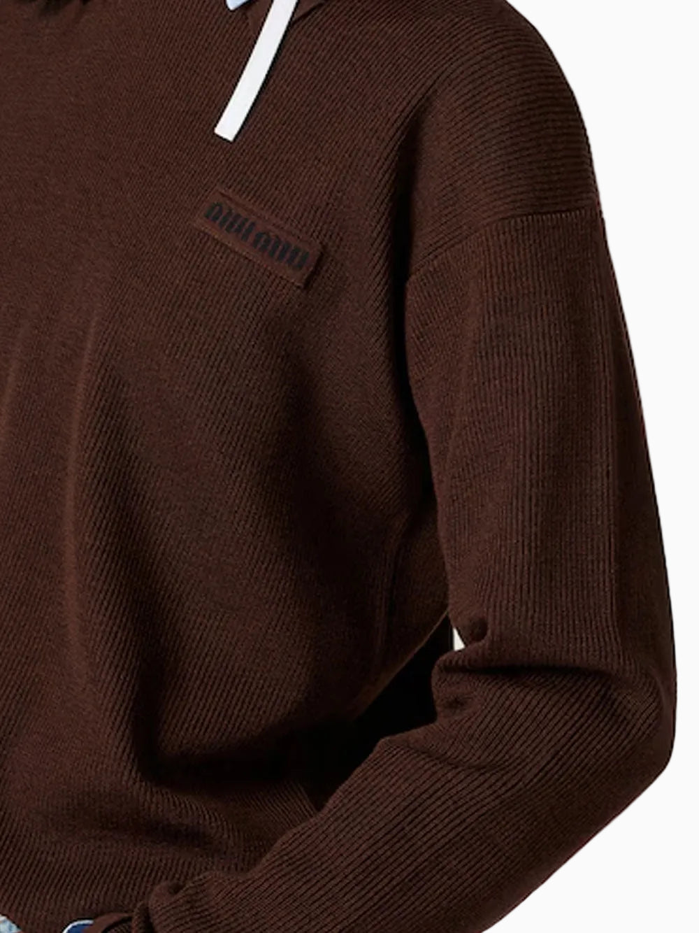 Wool polo sweater