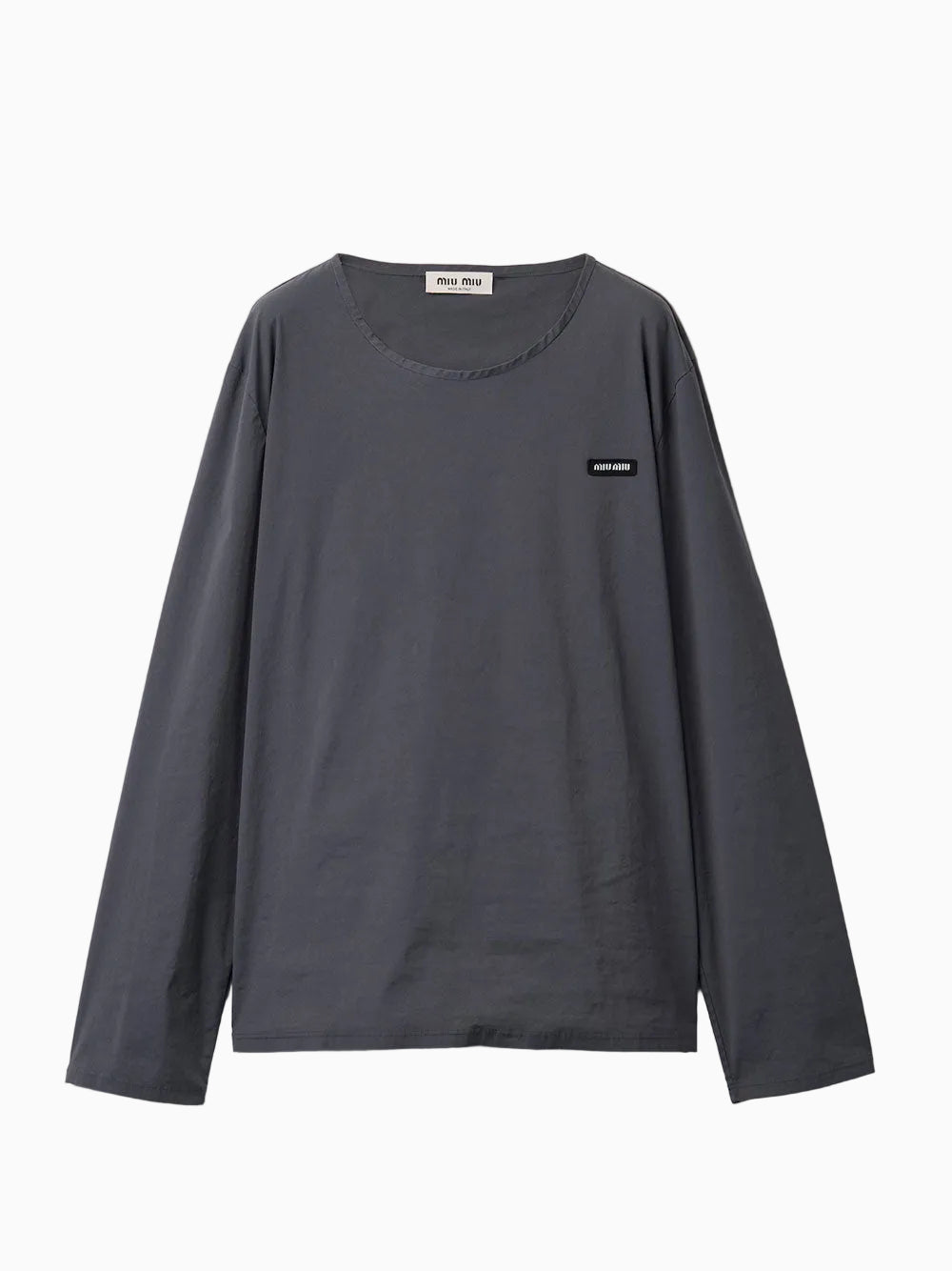 Stretch poplin top