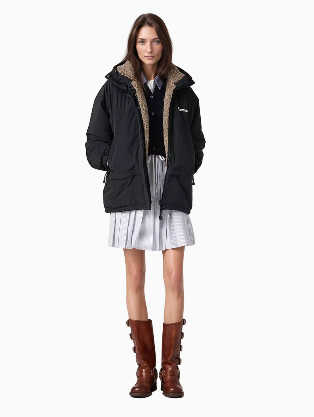 Black down jacket