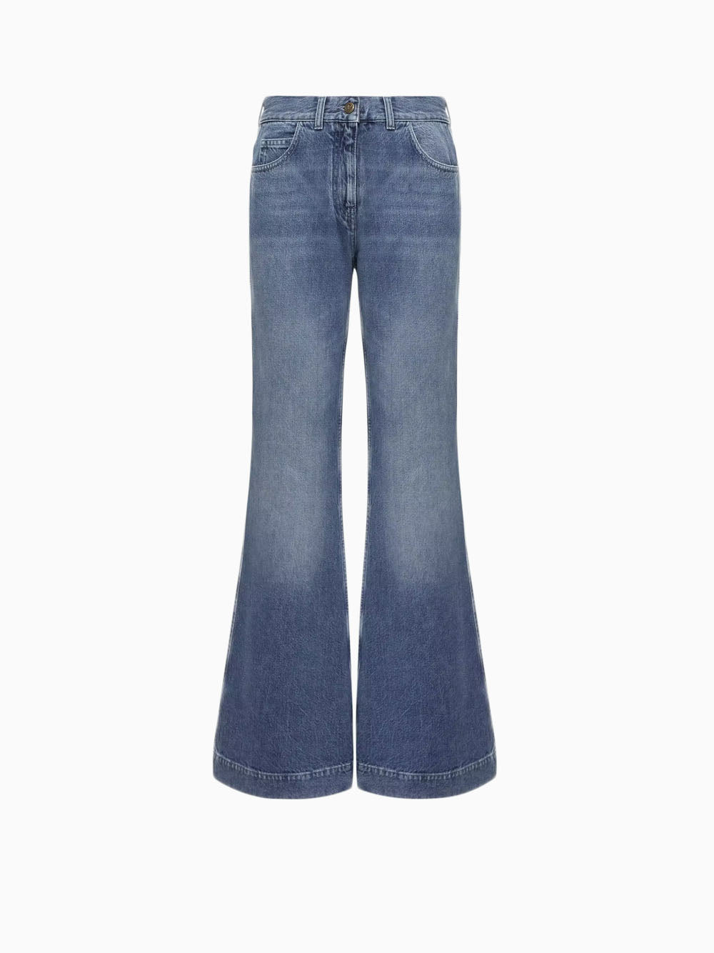 Flared denim jeans