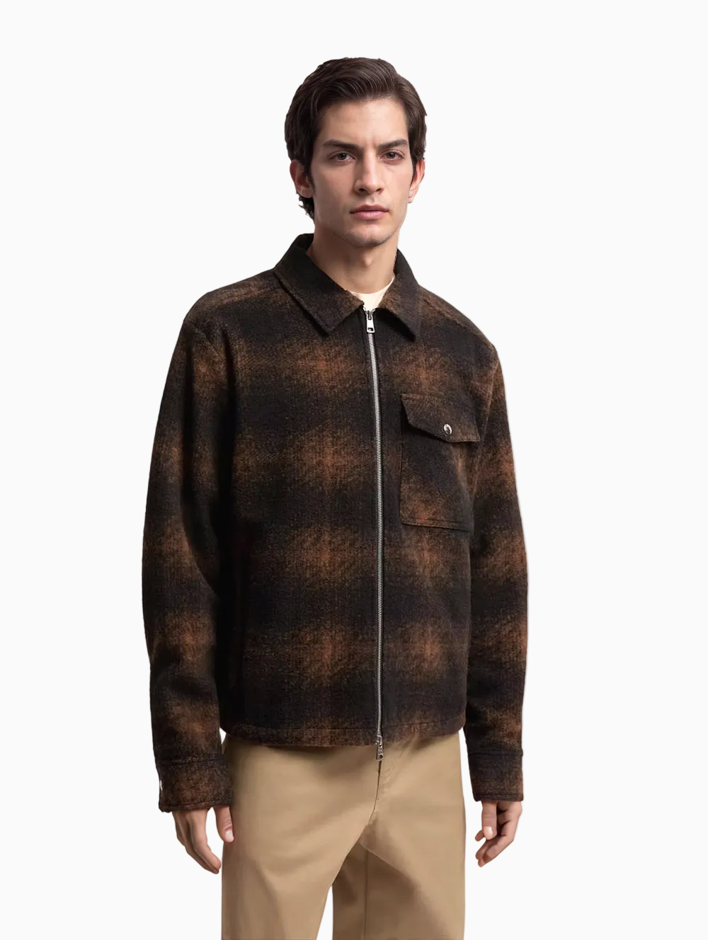 Checked overshirt