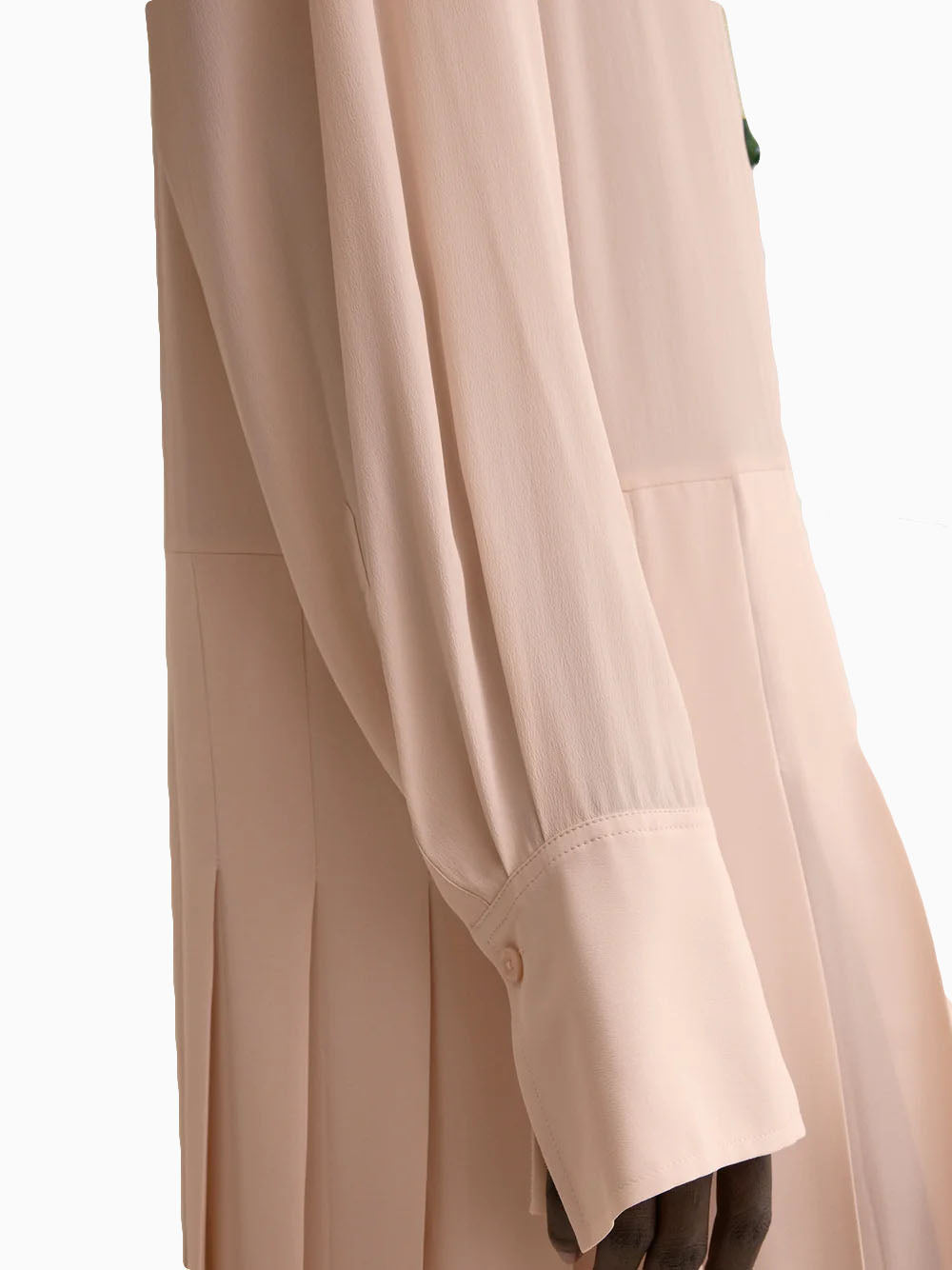 Pleated shirtdress