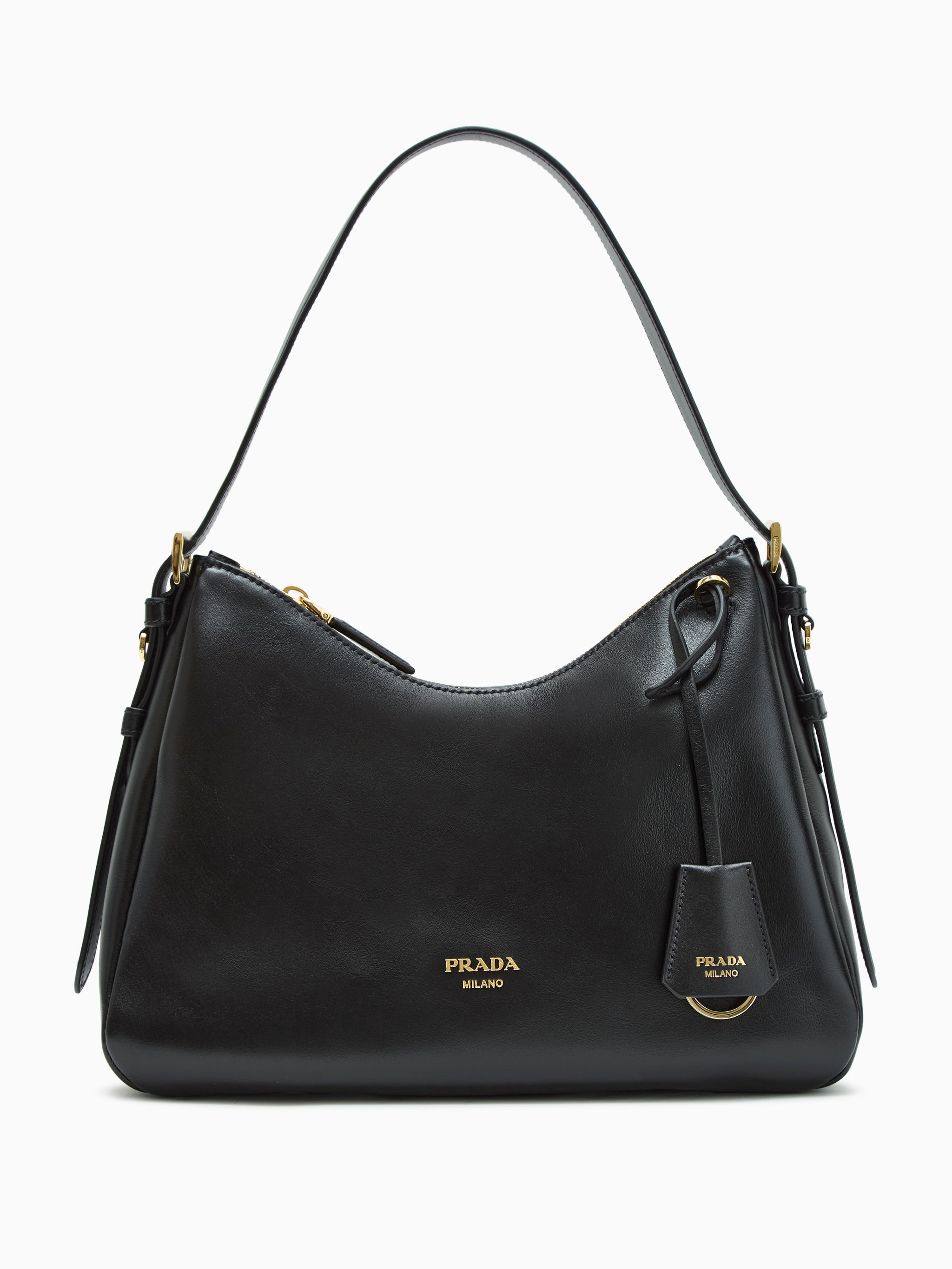 Bolso de hombro de piel
