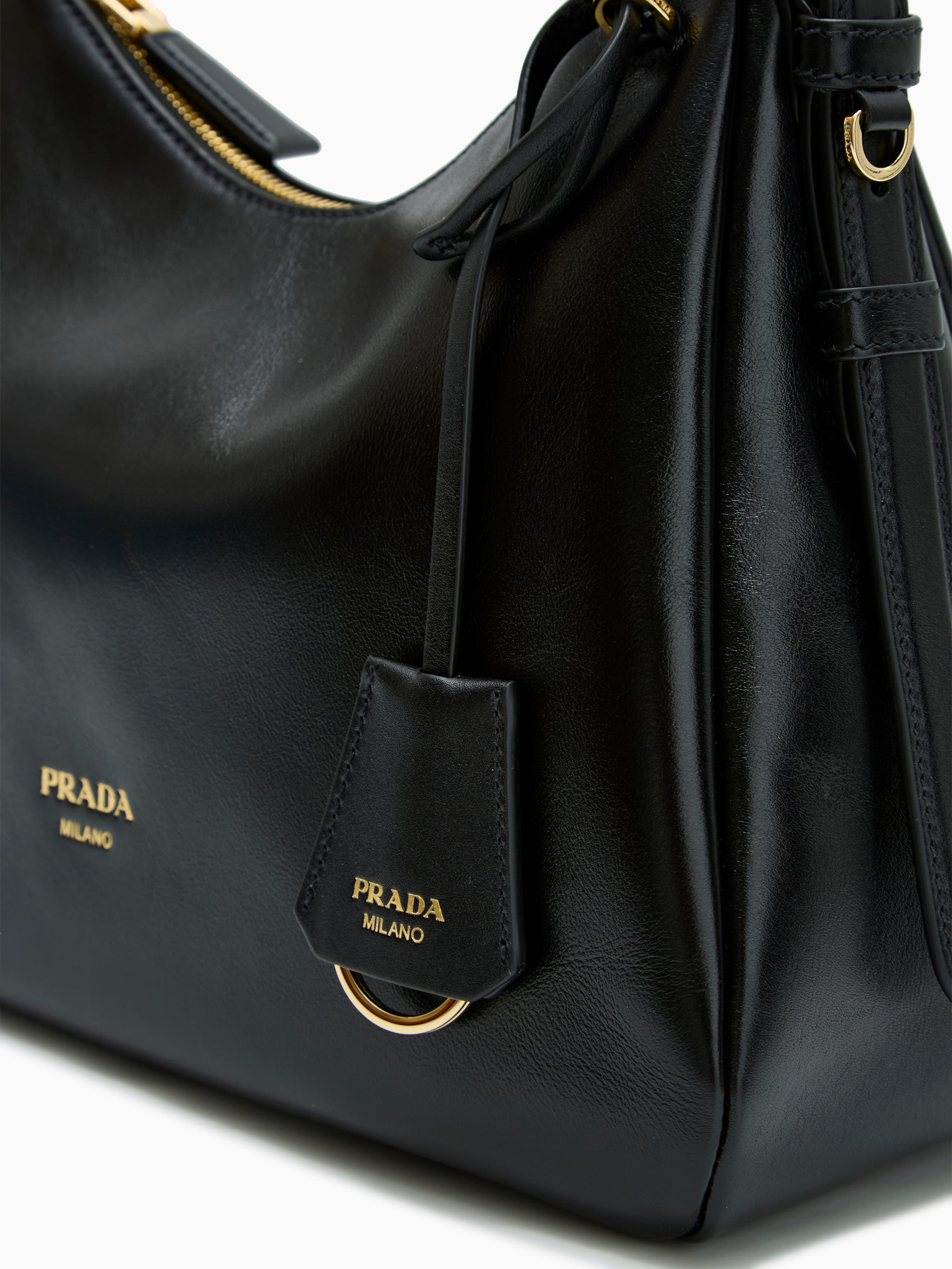 Bolso de hombro de piel