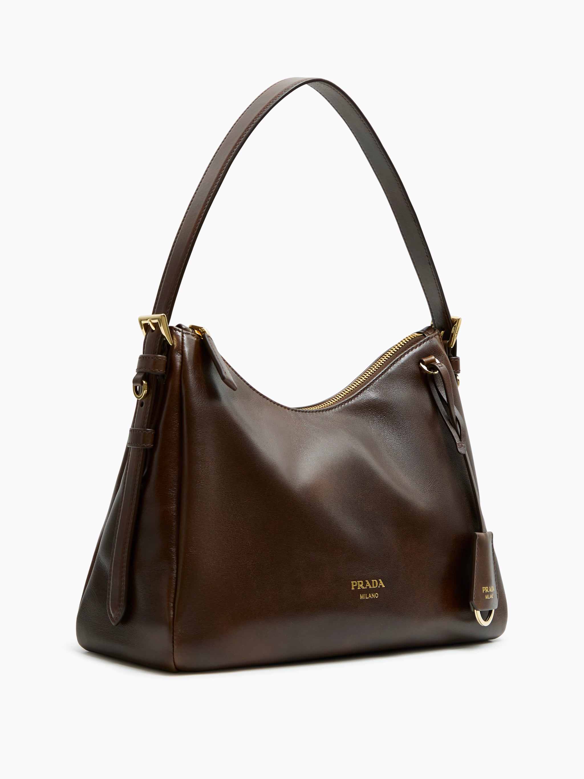 Leather shoulder bag