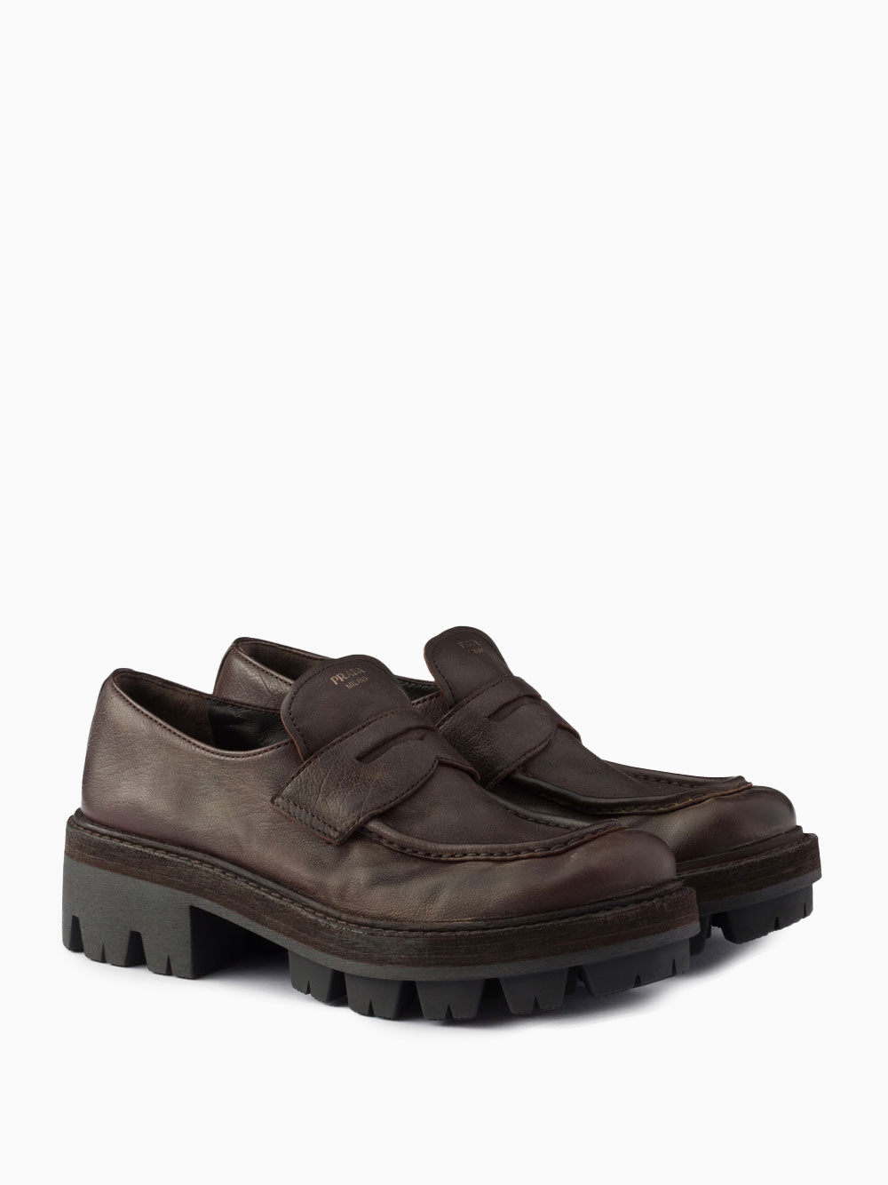 Leather loafers